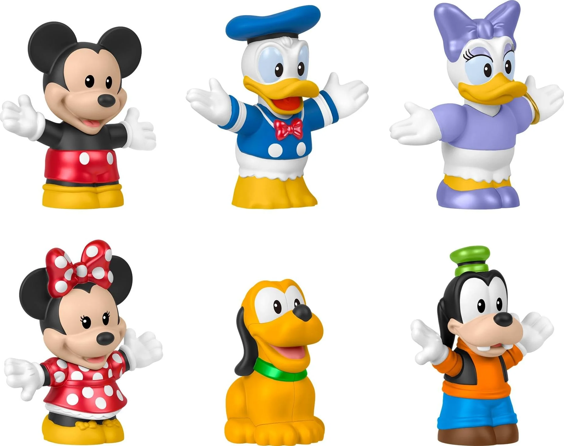 Artisan Fisher-Price Little People Toddler Toy Disney Mickey Mouse Friends 6-Piece Figure Set for Preschool Pretend Play Kids Ages 18 Months High-End