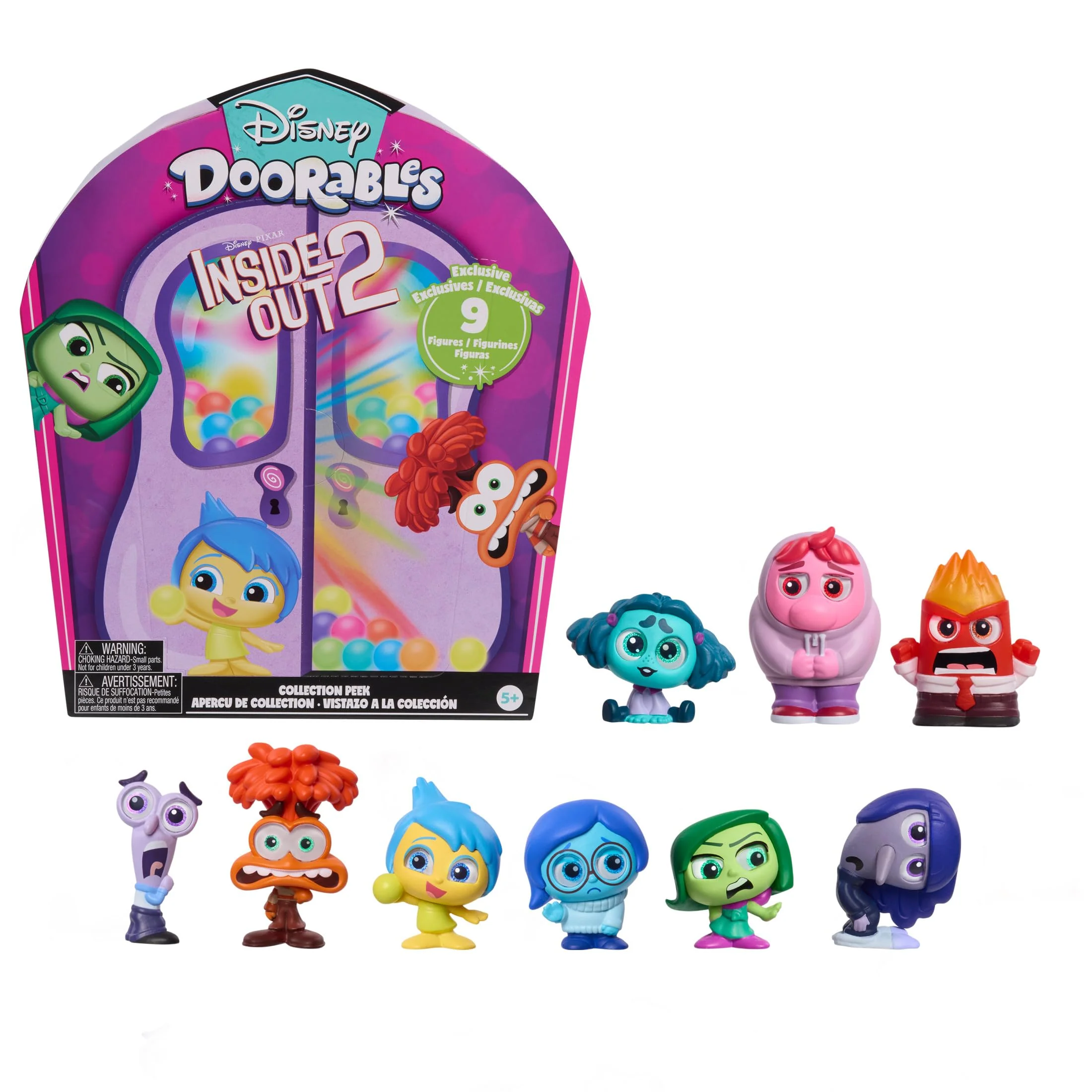 Authentic Disney Doorables Inside Out 2 Collection Peek Figures Kids Toys for Ages 5 Up by Just Play Dependable