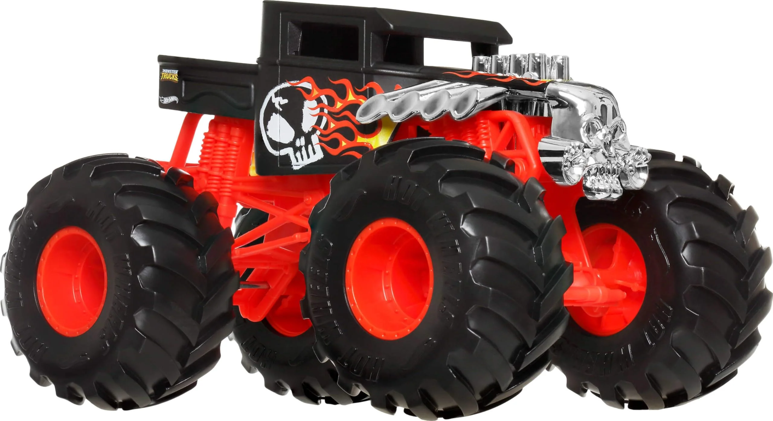 Stylish Hot Wheels Monster Trucks Oversized Monster Truck 1 24 Scale Die-Cast Toy Truck with Giant Wheels and Cool Designs Professional