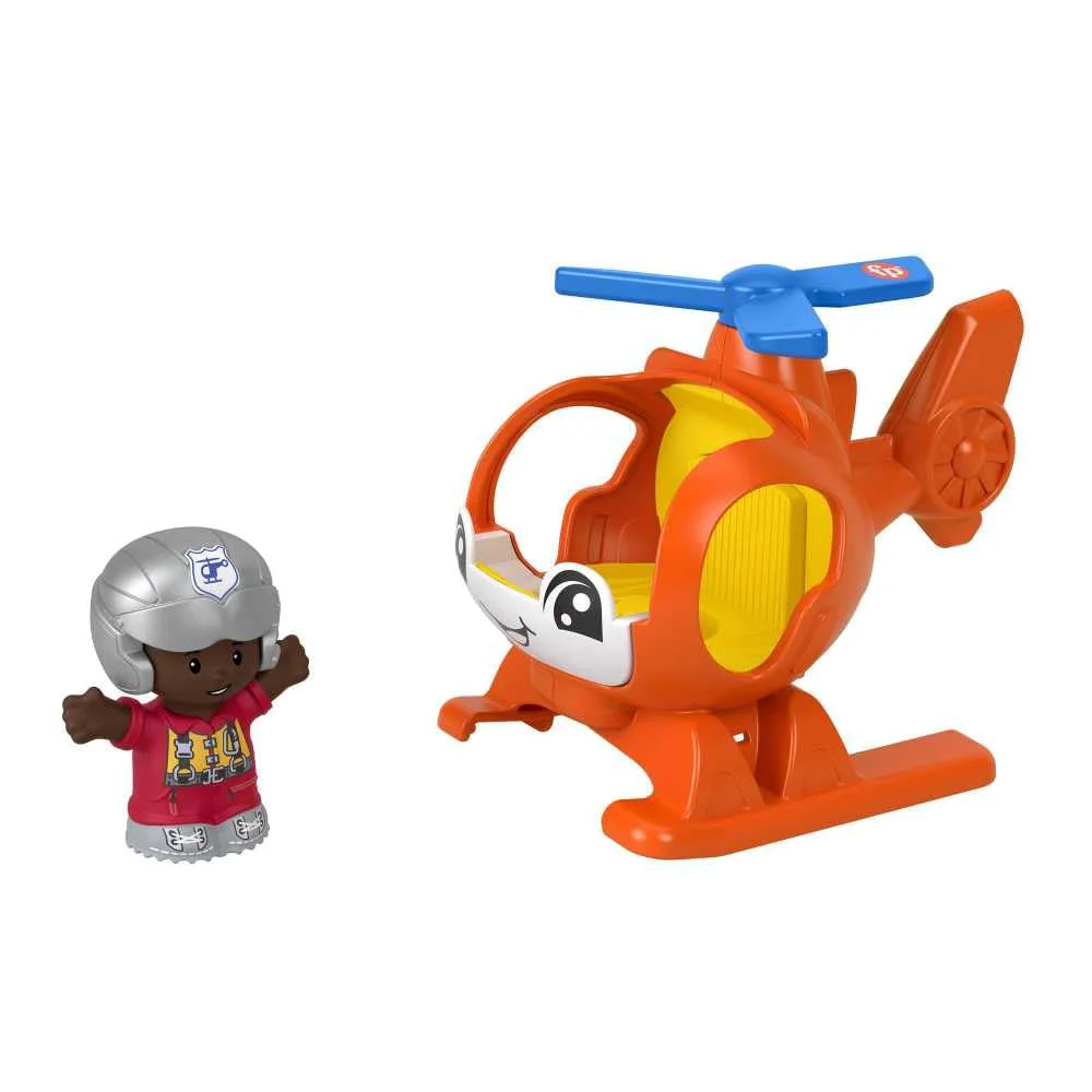 Lightweight Fisher-Price Helicopter Little People Vehicle Clean