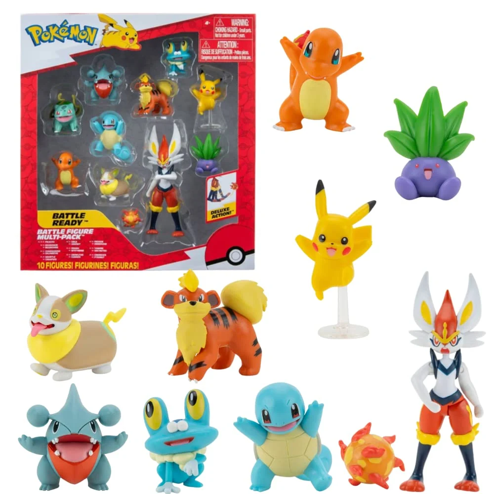 Advanced Pokemon Proxy Battle Figure 10 Pack PKW2855 Reusable