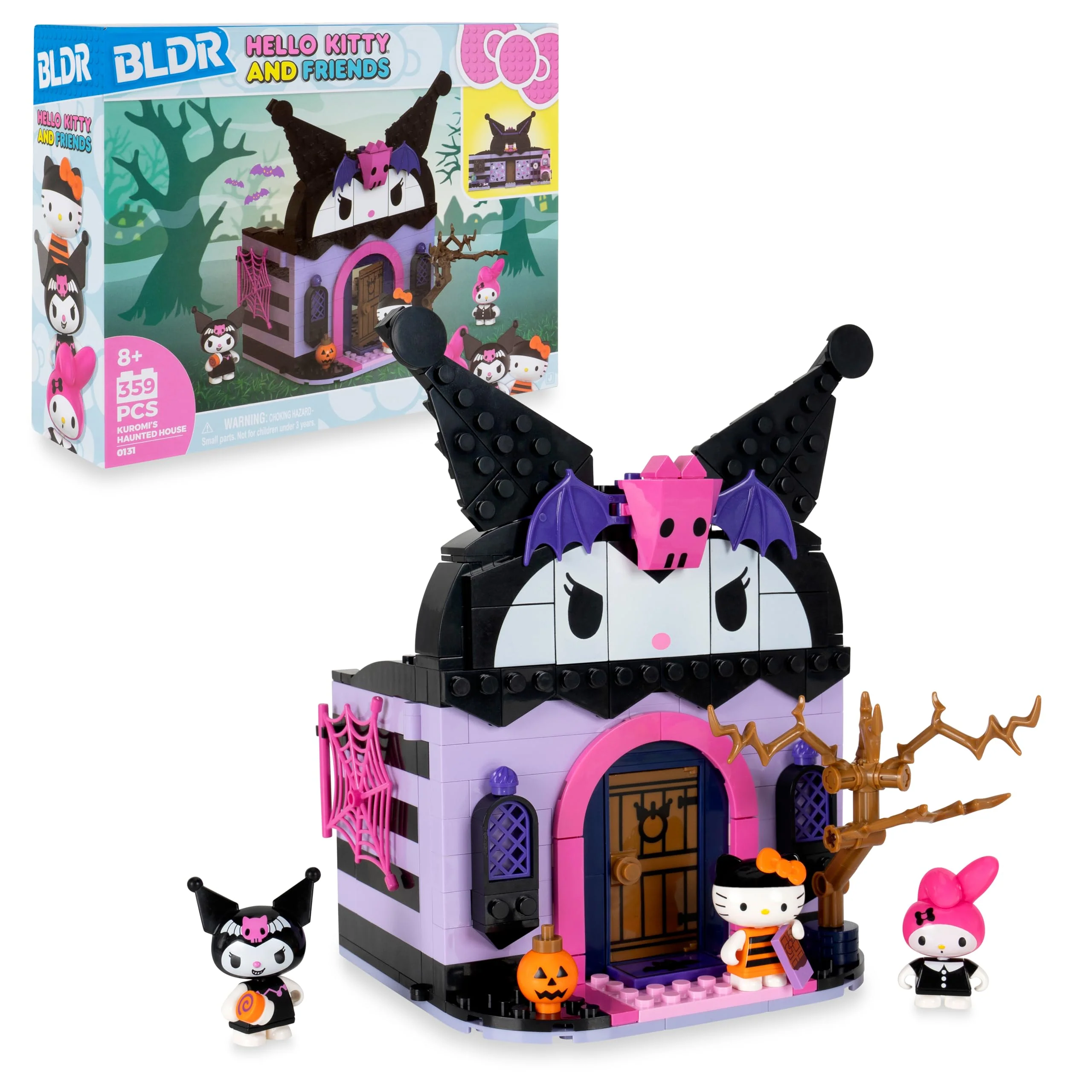 Trendy BLDR Hello Kitty and Friends Kuromi s Haunted House Building Set - Hello Kitty Kuromi My Melody Minifigures - Kids and Sanrio Fans Ages 8 0131 Elegant