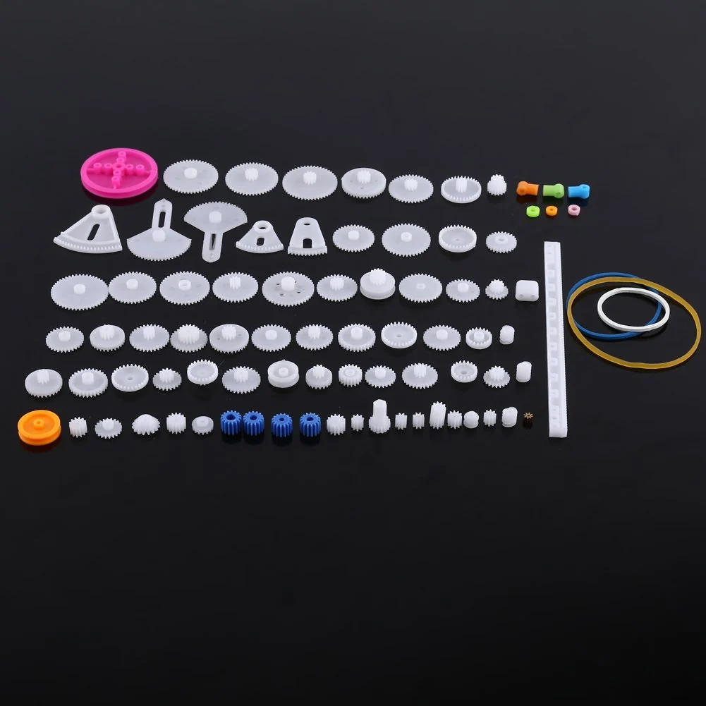 Unique Hilitand Plastic Gears Set Pulley Belt Worm Kits Gear Set Robot Motor Car Toy for DIY Parts 85kinds Premium