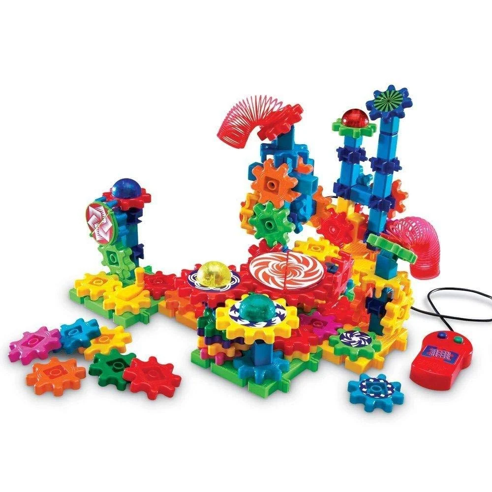 Soft Learning Resources Gears Gears Gears Lights Action Building Set Puzzle Gear Toy 121 Pieces Ages 5 Prestigious