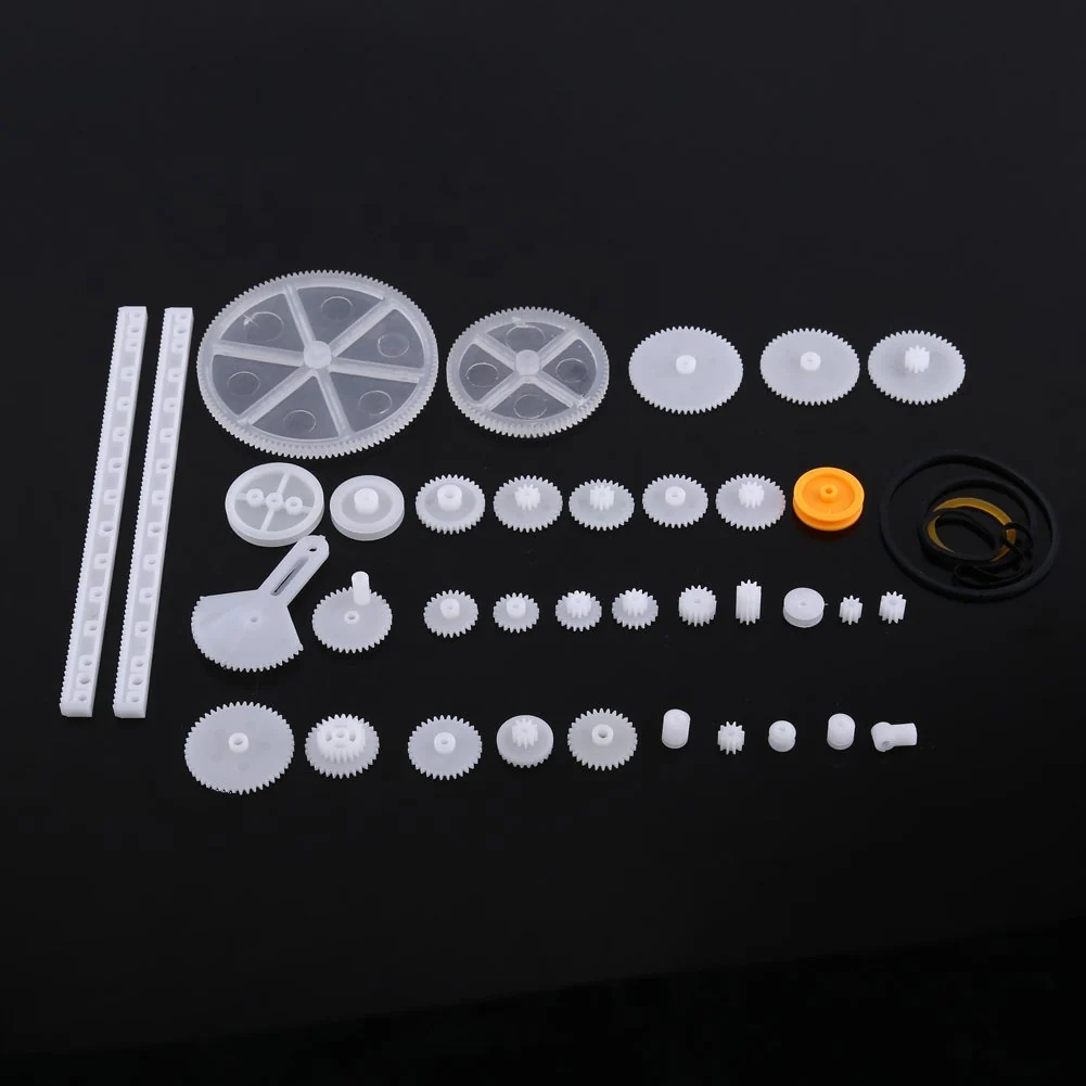 Superior Hilitand Plastic Gears Set Pulley Belt Kits Gear Set Robot Motor Car Toy for DIY Parts 34kinds Specialty