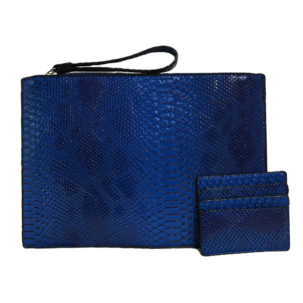 Fine NIGEDU Women Clutches Fashion Snakeskin PU Leather Party Envelope Purse Bag Smooth