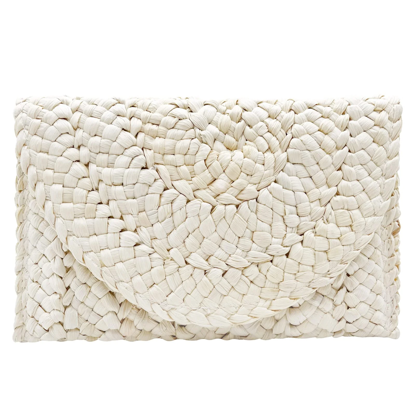 Sustainable Lytosmoo Straw Clutch Purses for Women Woven Straw Beach Handbag Envelope Rattan Clutch for Summer Quality