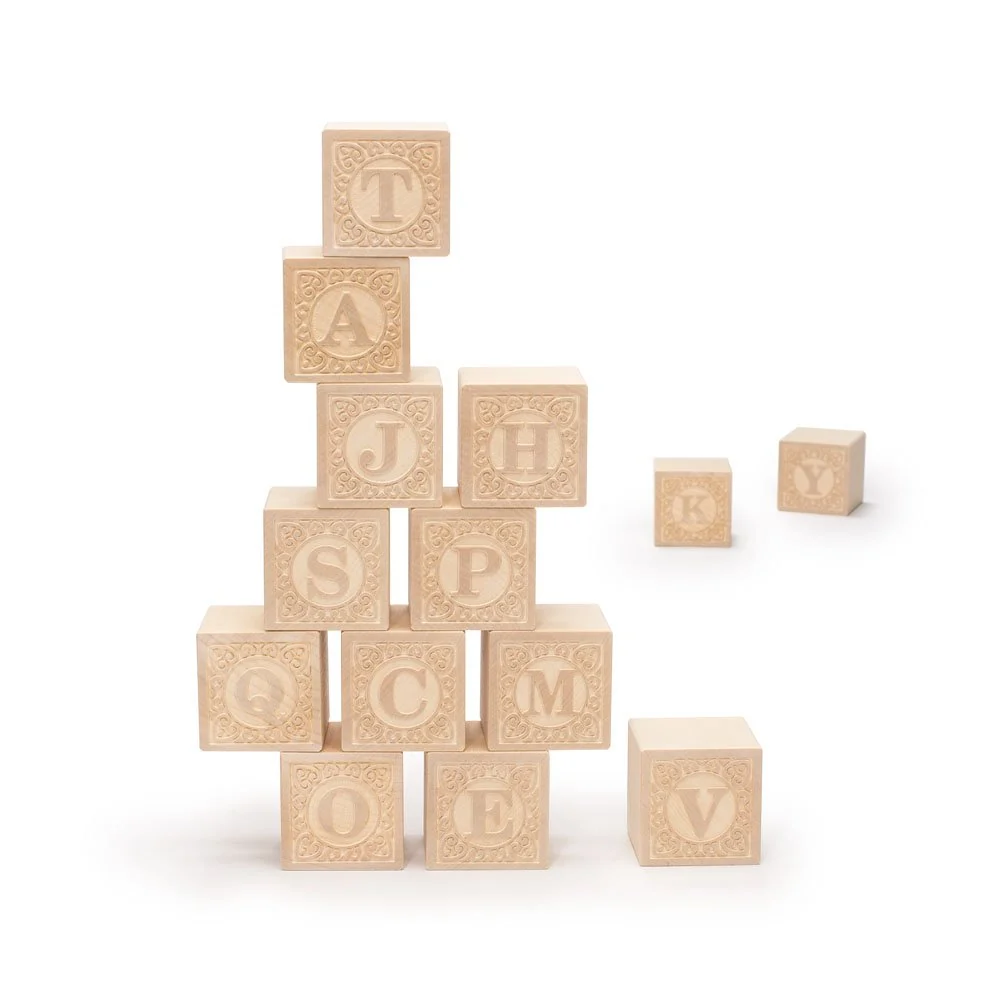 Trusted Uncle Goose Uppercase Alphablank Blocks - Made in The USA Consistent
