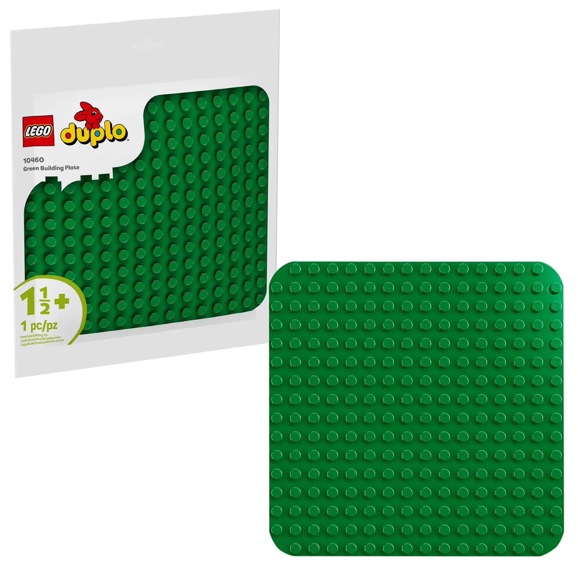 Sophisticated LEGO DUPLO Green Building Plate 16x16 Studs – Educational Building Base for Toddlers Ages 1.5 Preschool Learning Toy 10460 Luxury