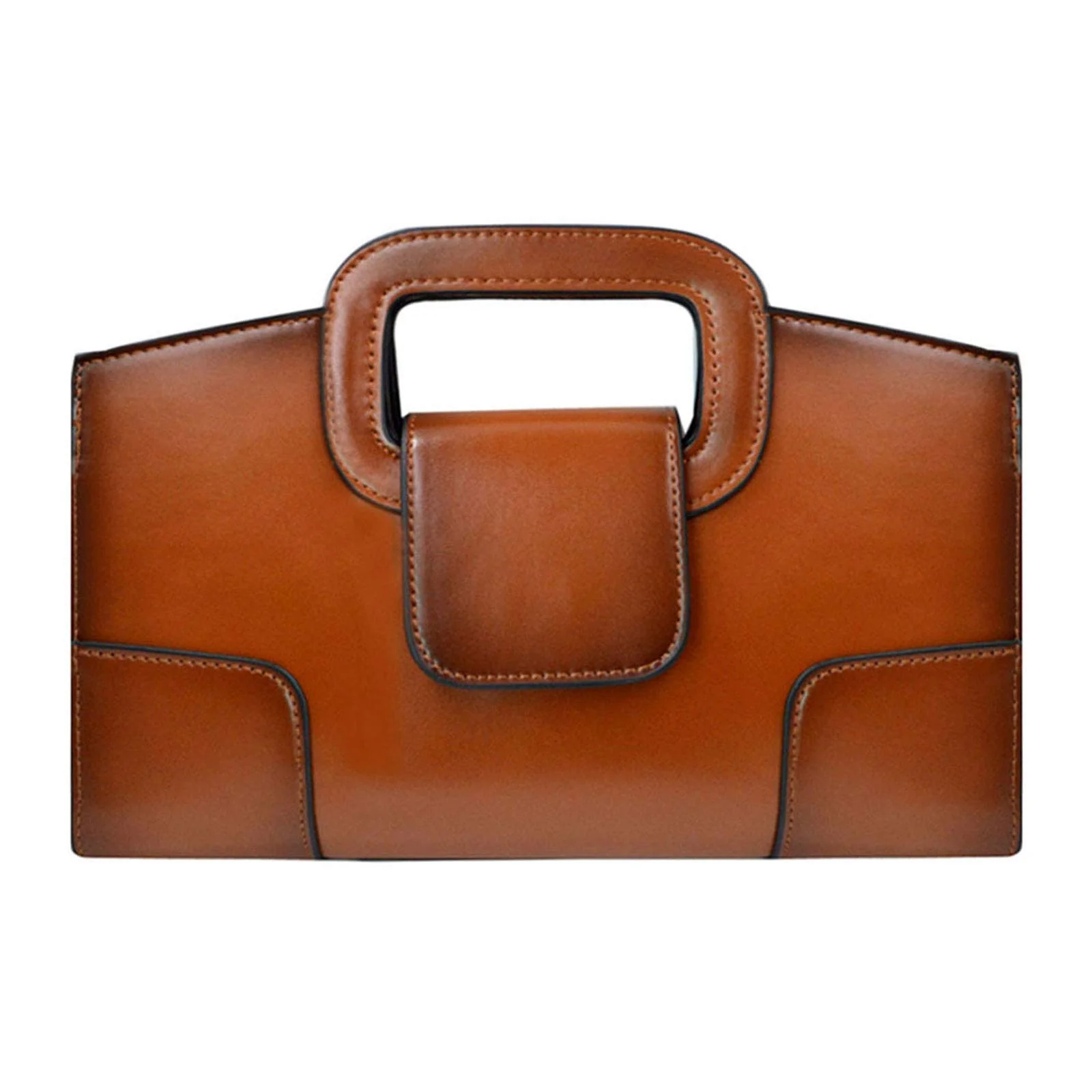 Effective ZLMBAGUS Women Vintage Flap Tote Top Handle Satchel Handbags PU Leather Clutch Purse Casual Messenger Chain Shoulder Fast