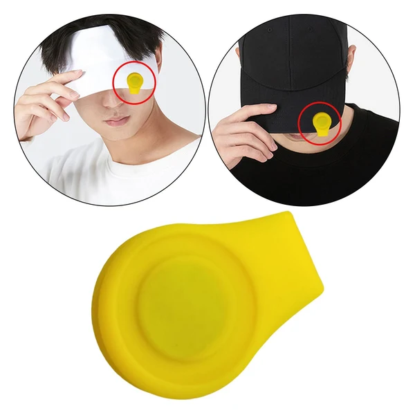 Prestigious Maxbell Golf Magnetic Hat Clip with Ball Marker for Golf Gloves Hats Bags Detachable Yellow Organic