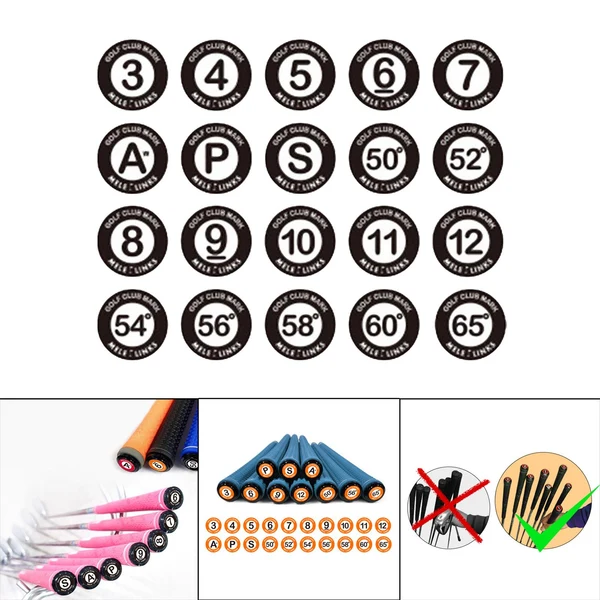 Healthy Maxbell Golf Pole Marker Removable Sign Clip Durable for Golfer Gift Giveaways White Round Black Efficient