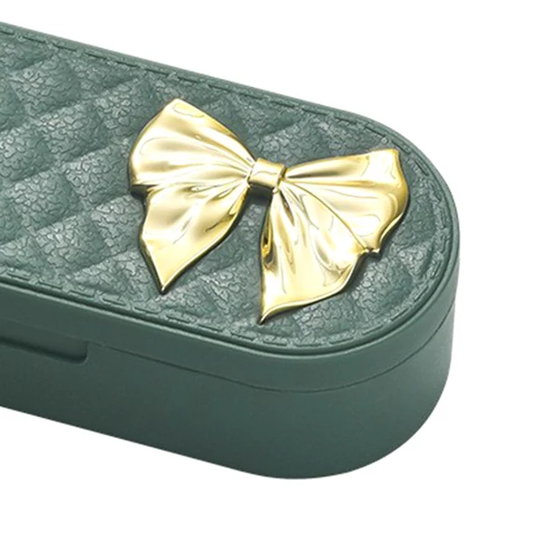 Comfortable Maxbell 4 Grids Portable Pill Organizers Daily Work Traveling Pill Cases Holder Heavy green Eco-Friendly