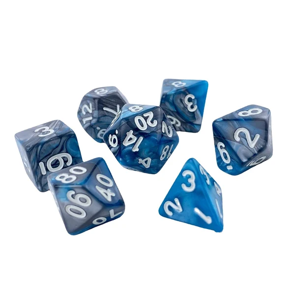 Advanced Maxbell Acrylic Dices D20 D10 D4 Dices Game Board Game Potato Blue Proven