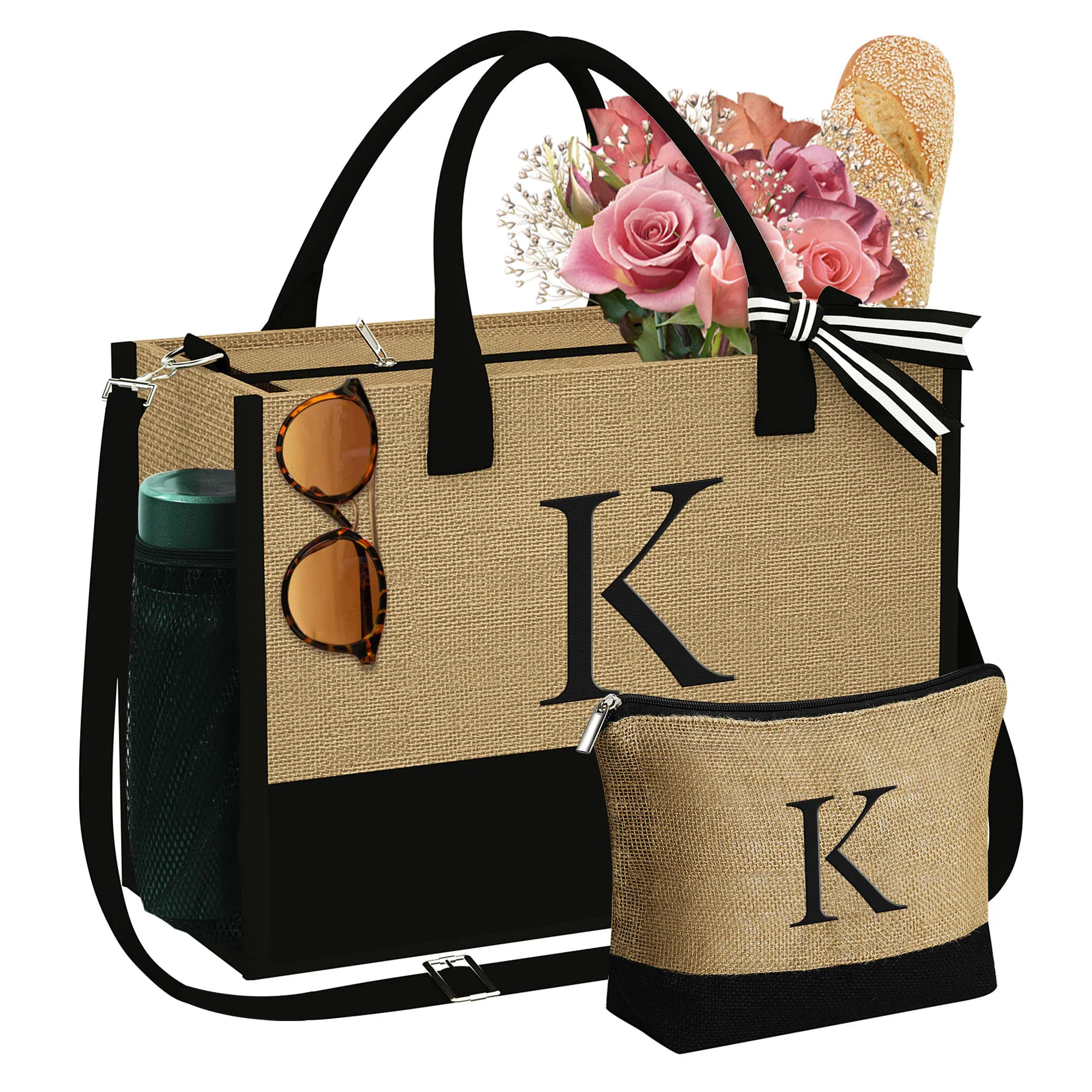 Long-Lasting Yoolife Gifts For Women - Birthday Personalized Gift Mom Sister Teacher K Initial Tote Bag Her Friend Wife Top-Quality