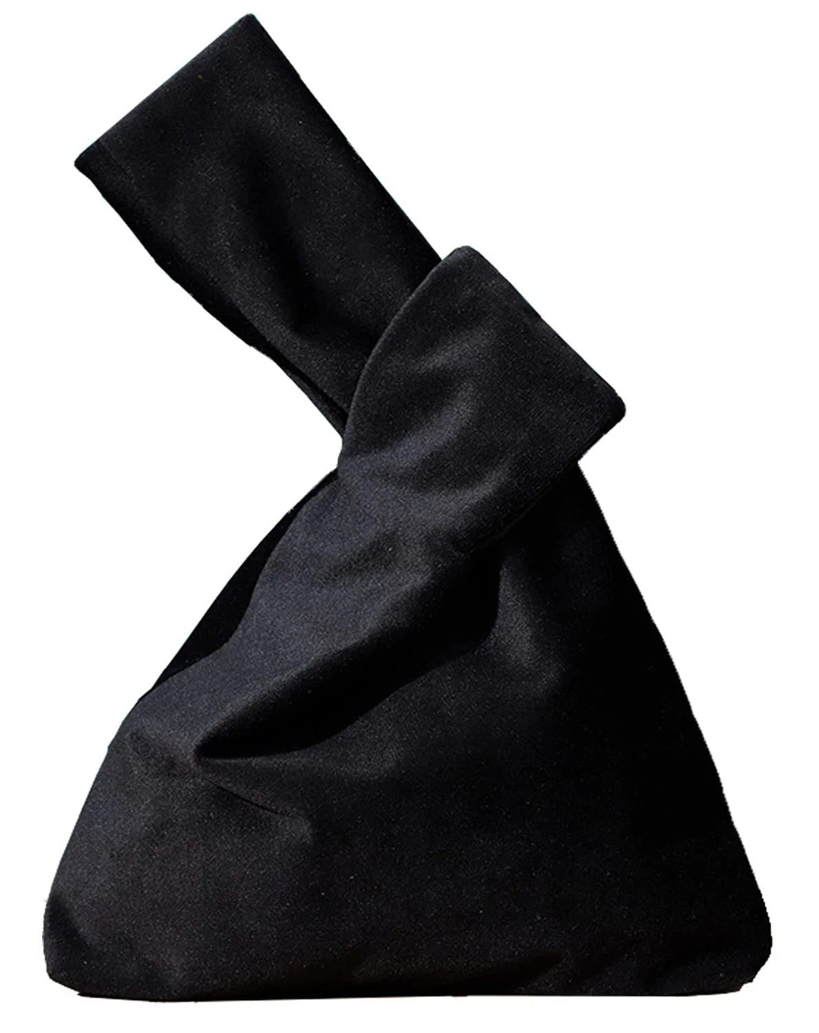 Casual YuuTbiu Velvet Knot Wristlet Bag for Women - Elegant Evening Purse with Wrist Strap Portable Wedding Party Going Out Bag for Night Out Events Black Outstanding