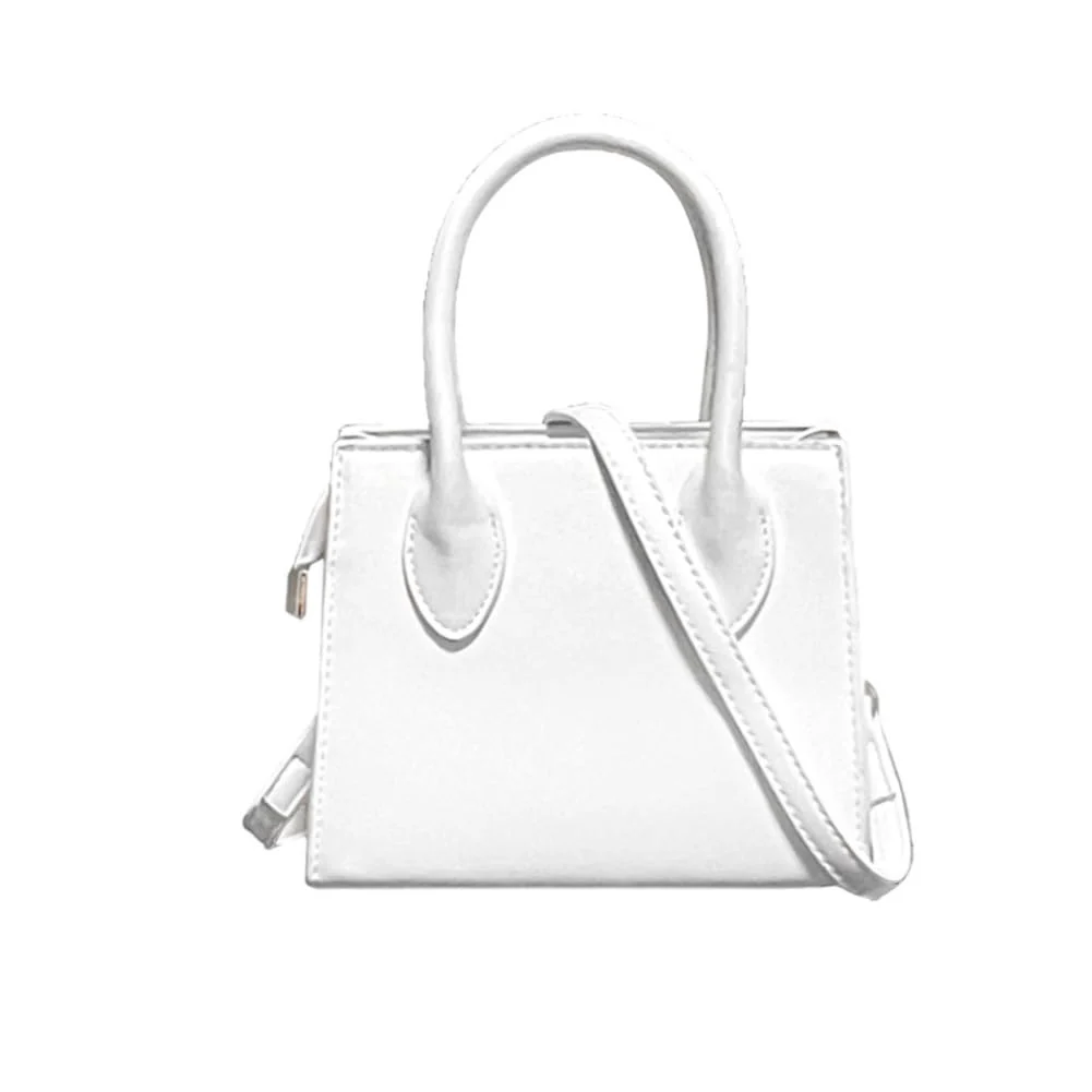 Innovative saursmehat Small crossbody bags for women faux leather trendy clutch mini purses and handbags White Clean