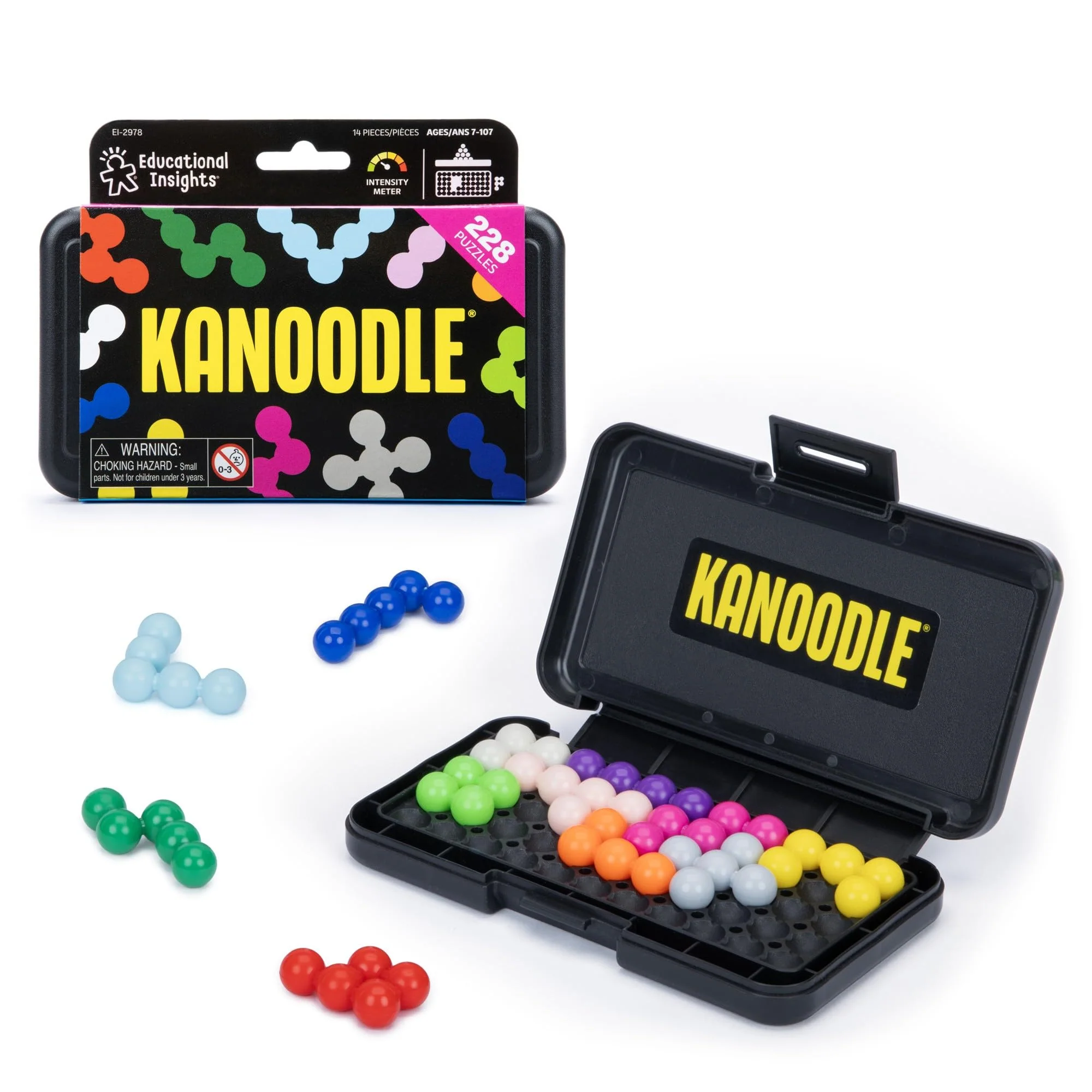 Premium Material Educational Insights Kanoodle 3D Brain Teaser Puzzle Game Featuring 200 Challenges Easter Basket Stuffers for Kids Gift for Ages 7 World-Class