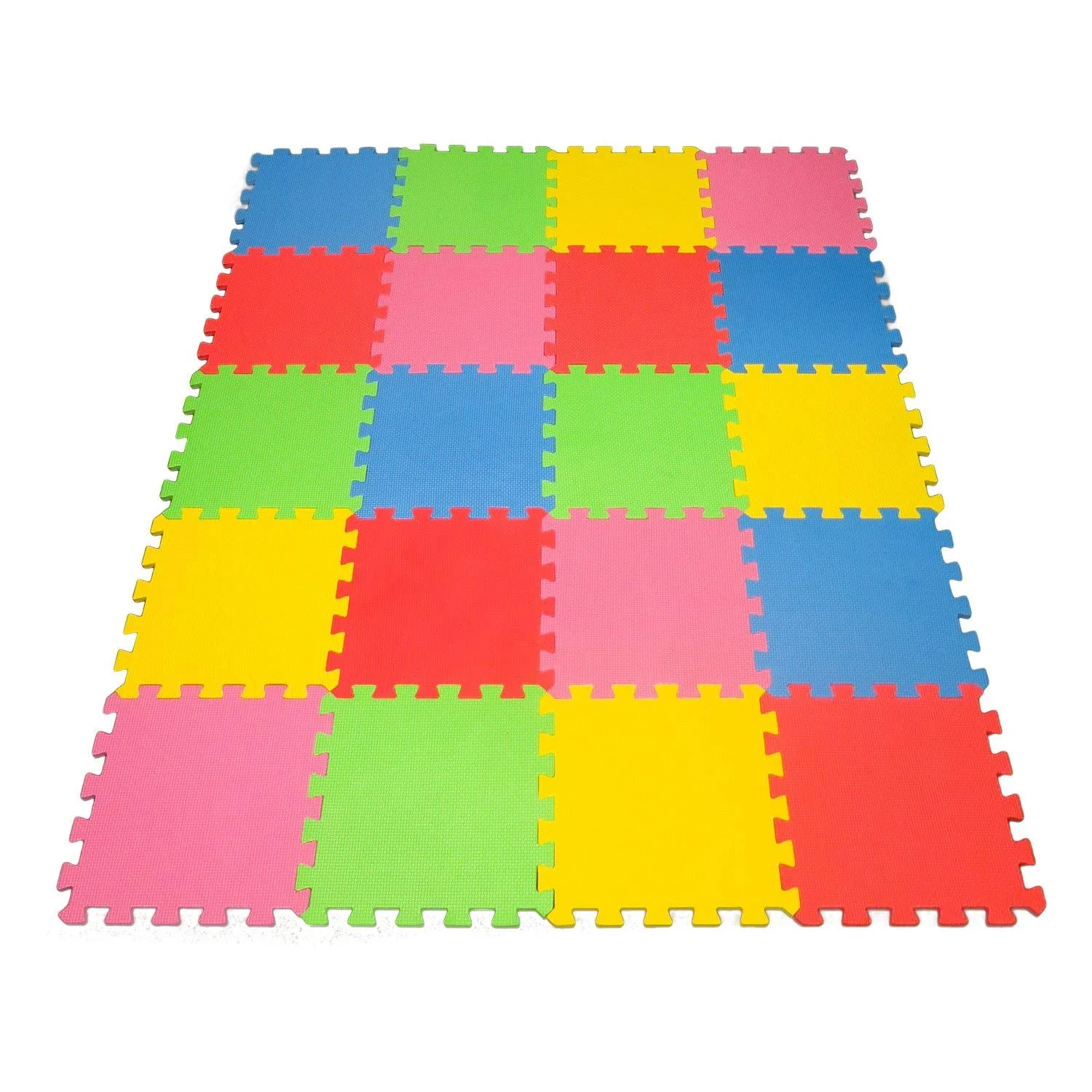 Fine Angels 20 XL Foam Mats – Colorful Interlocking EVA Puzzle Tiles for Kids Non-Toxic Safe Play Area Floor for Babies Toddlers Children Fashionable