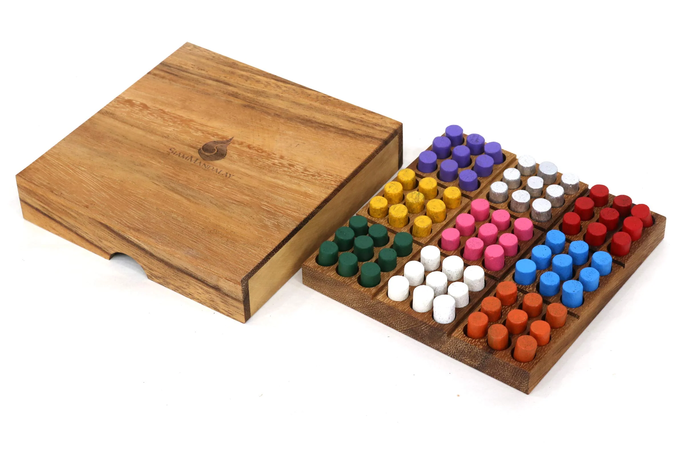 Next-Generation Wood Colored Sudoku Board Travel Set STEM Traditional Family Game Math Brain Teaser Toys Educational Rainbow Sudoku Game Set Certified