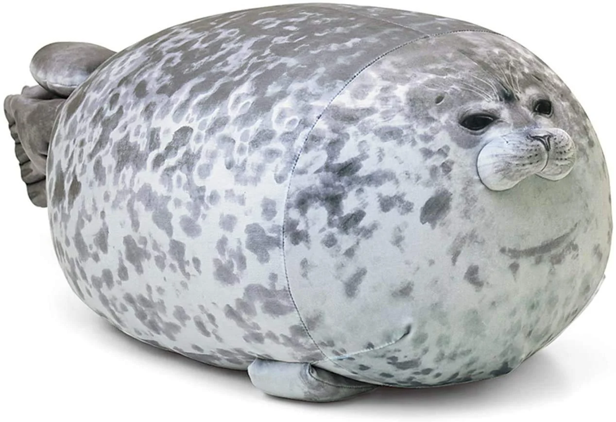 Safe MerryXD Chubby Blob Seal Pillow Stuffed Cotton Plush Animal Toy Cute Ocean Small 11.8 in High-Quality