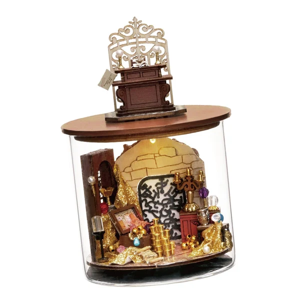 First-Class Maxbell Wooden dollhous Miniature Dream Bottle Tiny House for Children Adults Style B Powerful