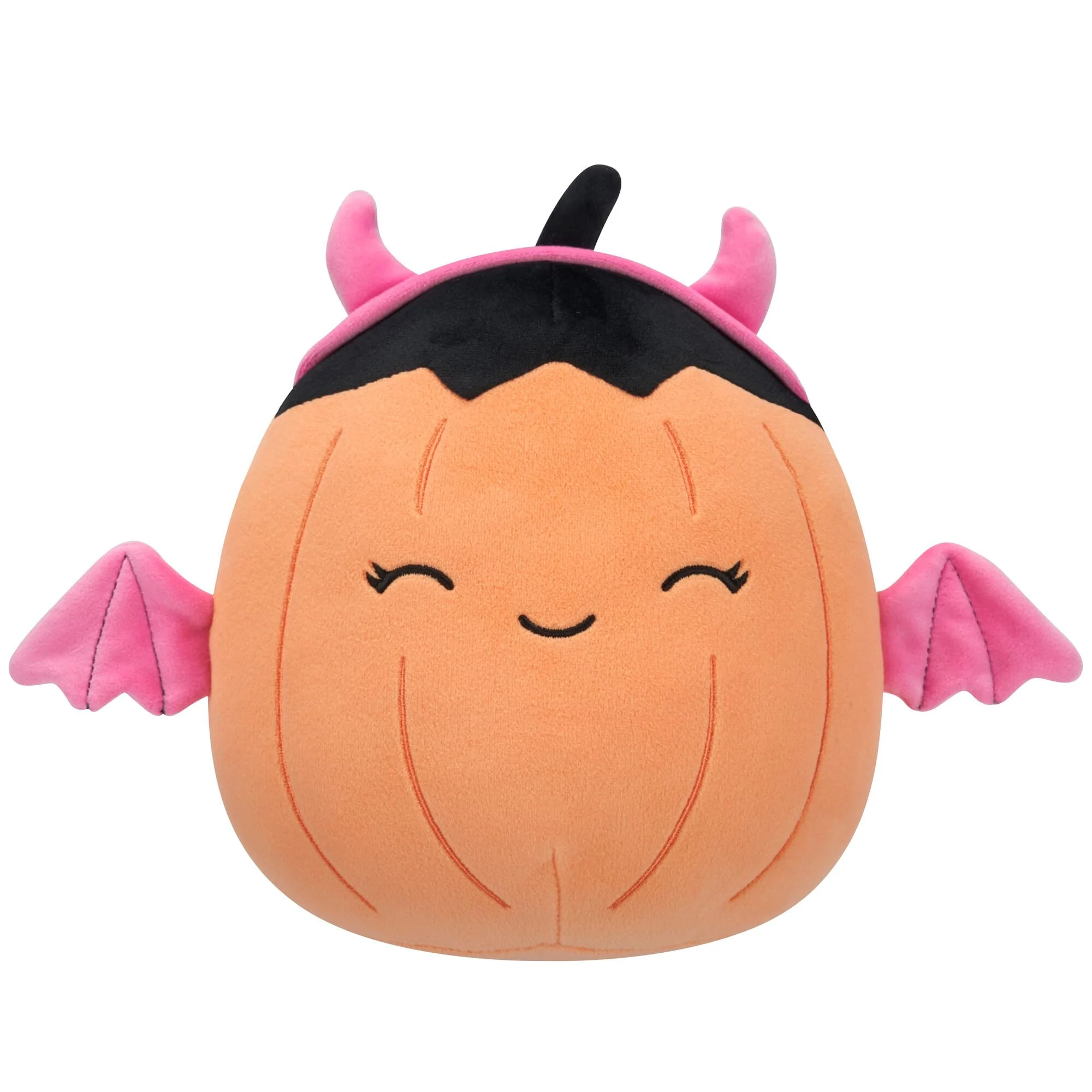 Original Squishmallows 8-Inch Margie Pumpkin in Pink Devil Costume - Jazwares Halloween Plush Little Advanced
