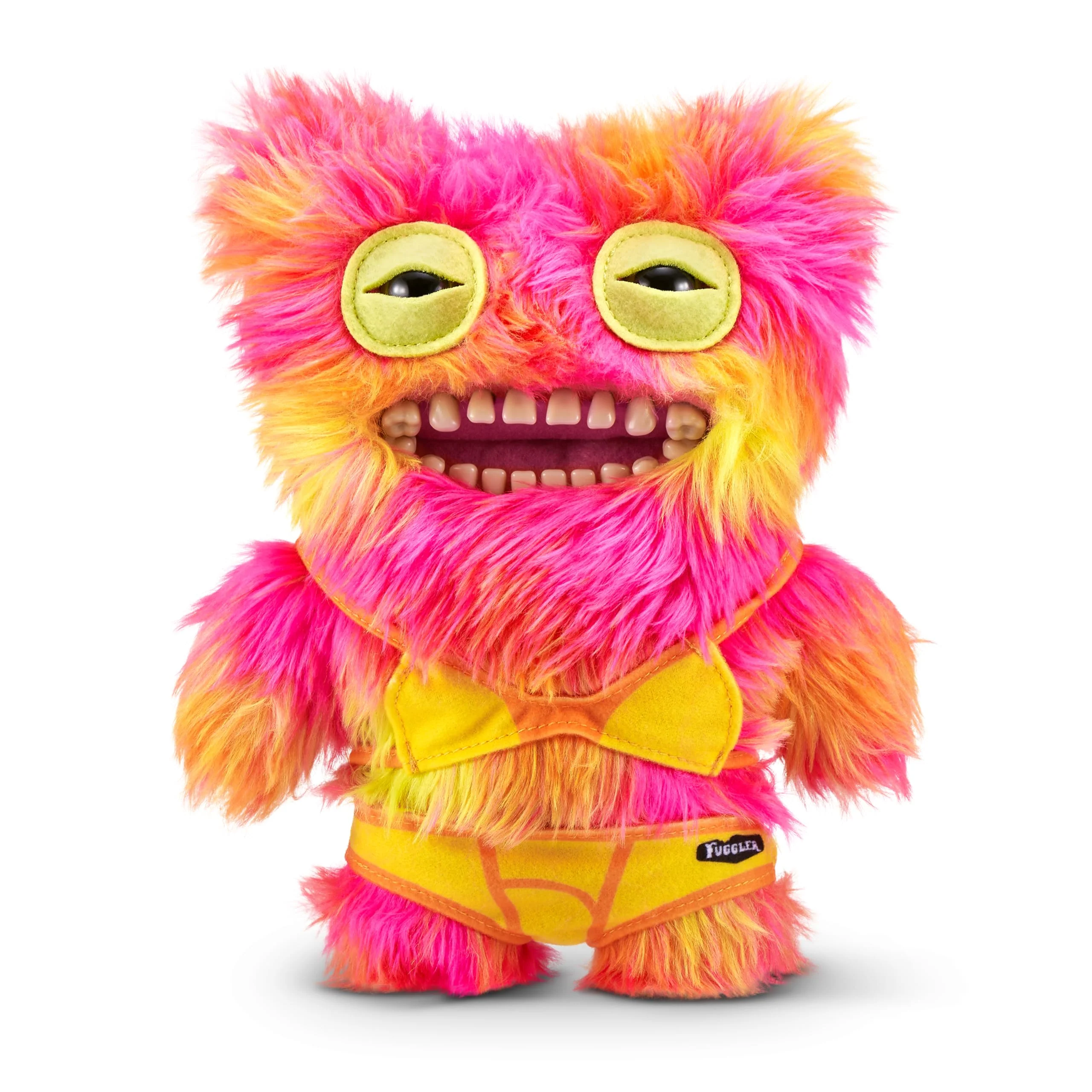 Top-Quality Fuggler Vacay Vibes by ZURU Funny Ugly Monster Plush Collectible Toy Mr Buttons - Multi Green