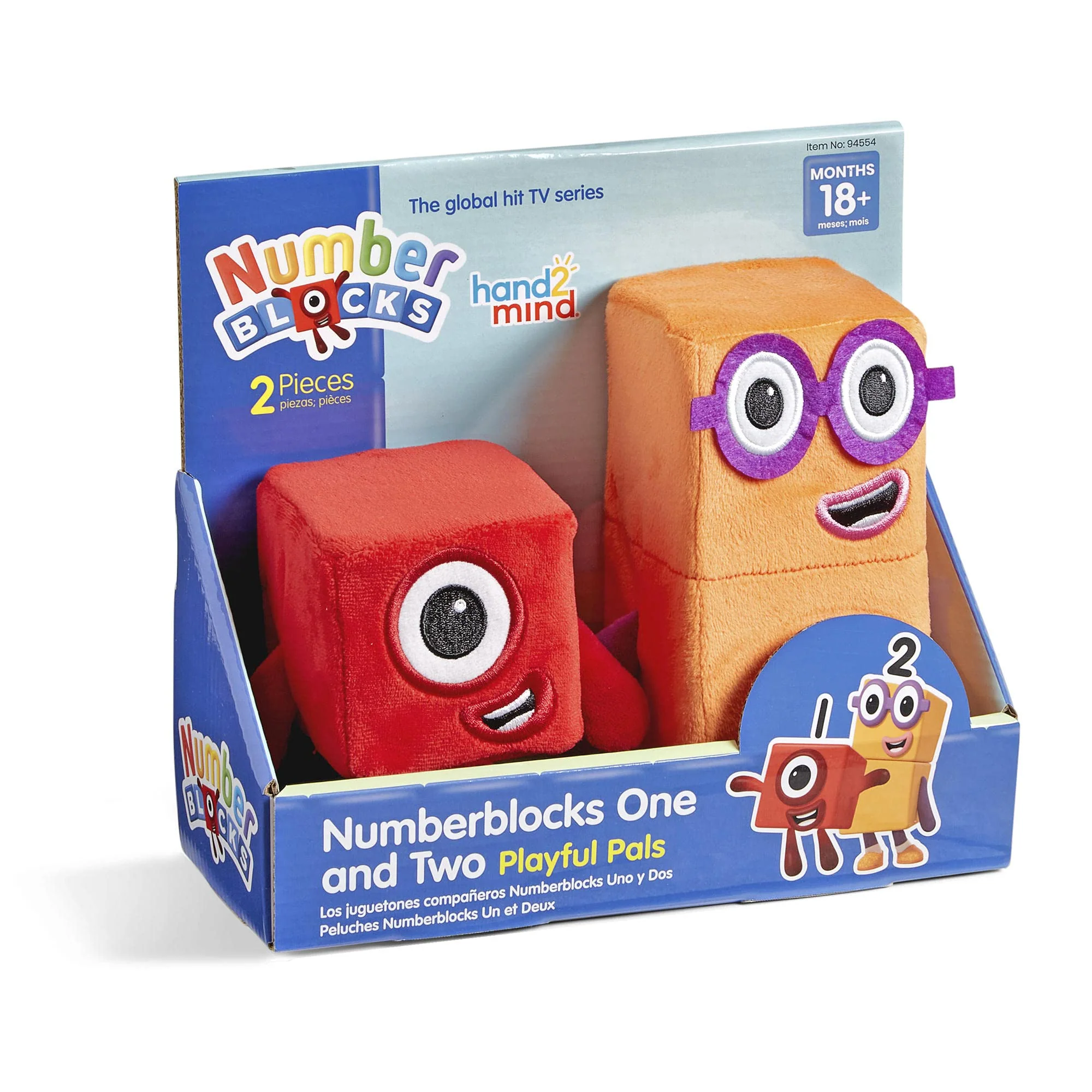 Advanced hand2mind Numberblocks One Two Playful Pals Plush Figure Toys Numbers for Toddlers Preschool Math Learning Toys Stuffed Animal Plushies High-Quality