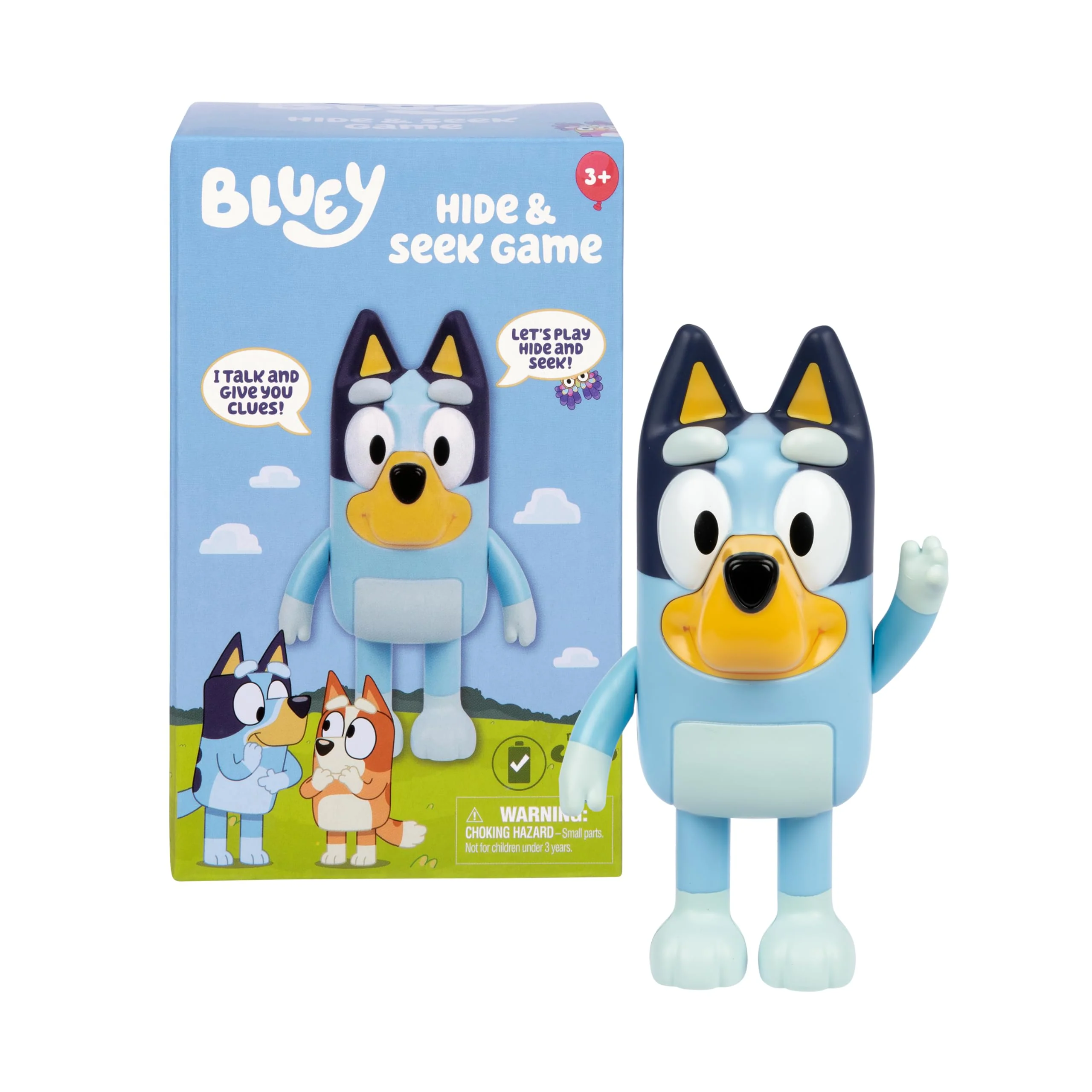 Traditional Bluey Game Hide and Seek Electronic Figure Articulated Musical Kids Figurines with Dance Mode Interactive Play Toddler Figurine Toys for Ages 3 Easy-to-Use