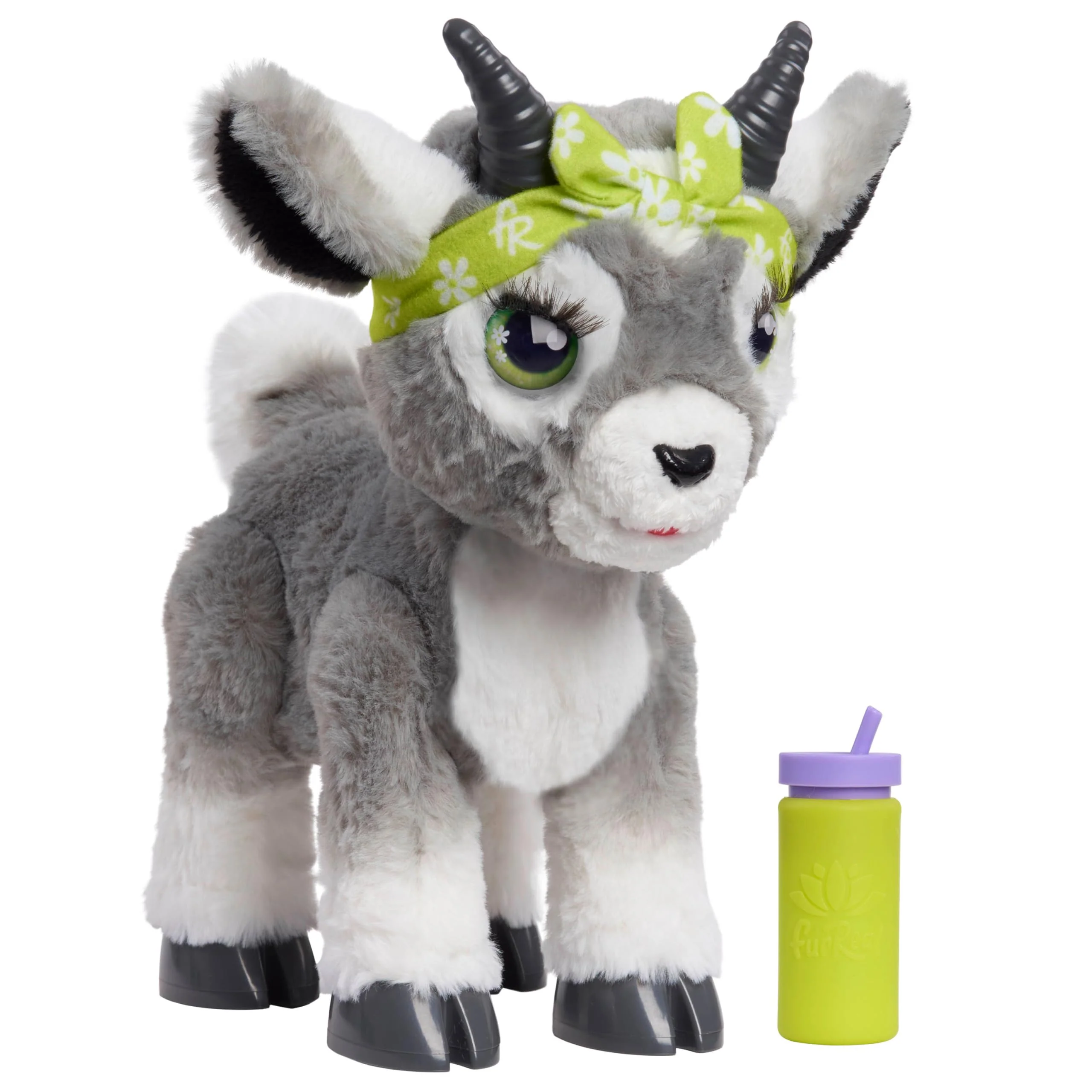 Smooth fur Daisy the Yoga Goat Interactive Toy 11-inch istic Plush Kids Toys for Ages 4 Up by Just Play Premium