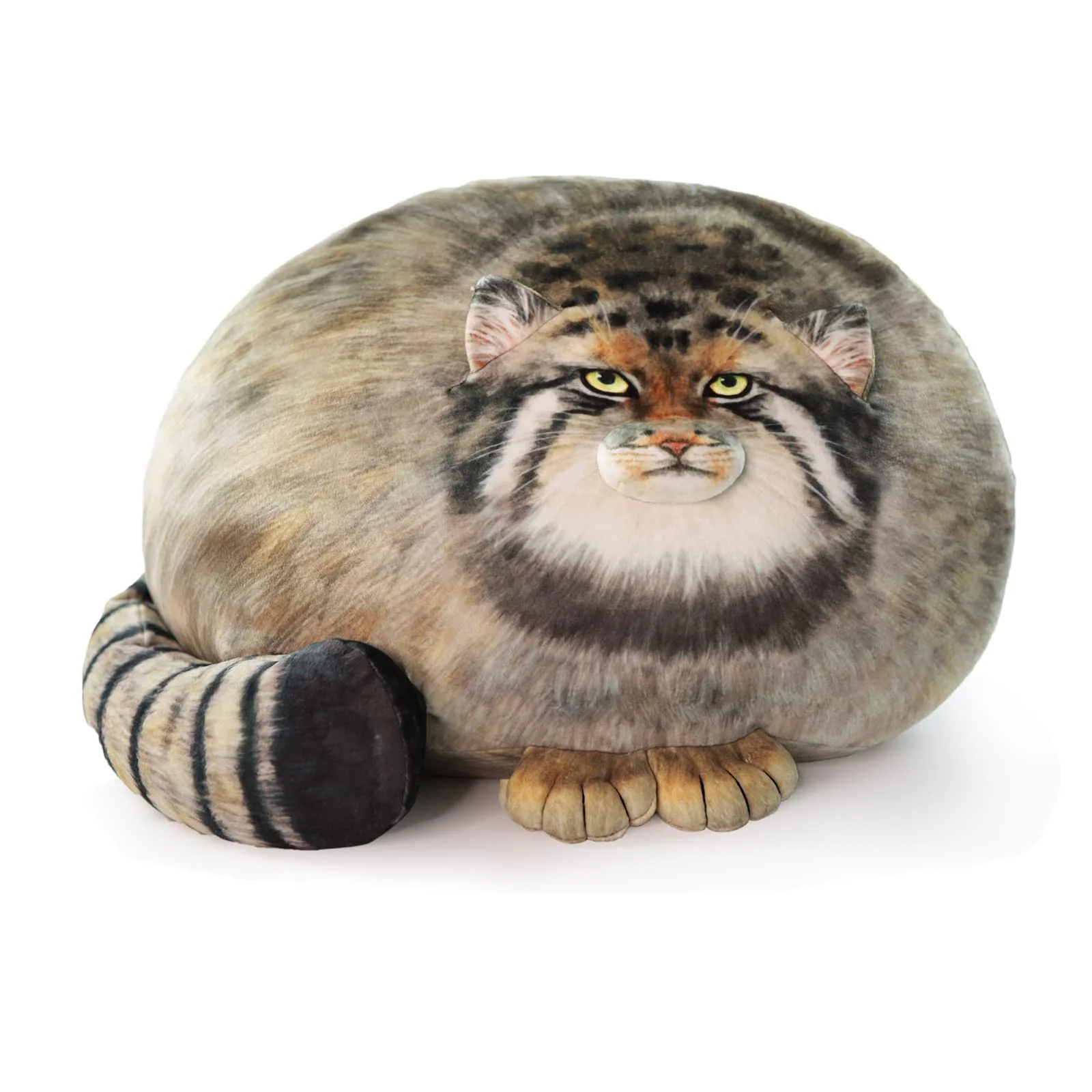 Premium Material Pallas Cat Stuffed Animal Steppe Cat Plush Cute Plushies for Girls Kitten Soft Plush Throw Pillow Doll Big Plush Toy Decoration Doll Gift for Kids Detailed