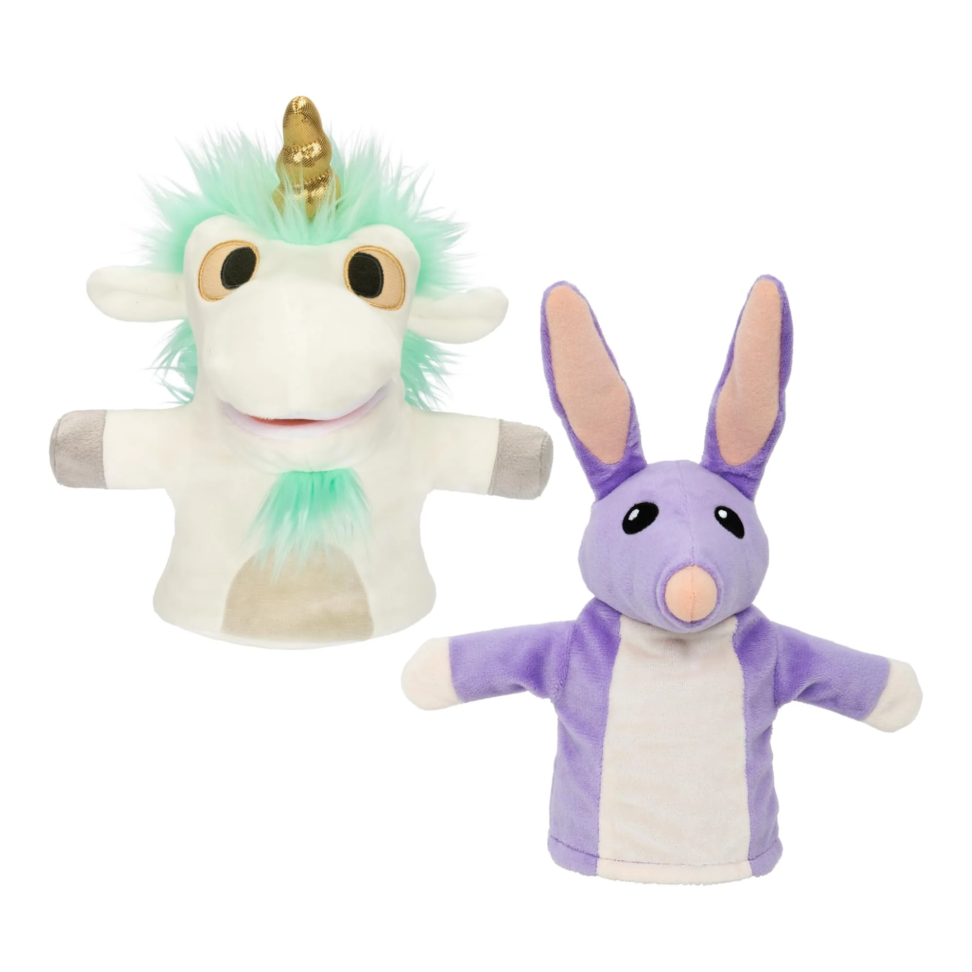 Specialty Bluey Unicorse and Bob Bilby Plush Puppet Pack of 2 8-9 Soft Animal Puppets Made for Little Hands Cuddly Puppets for Kids Ages 3 Clean
