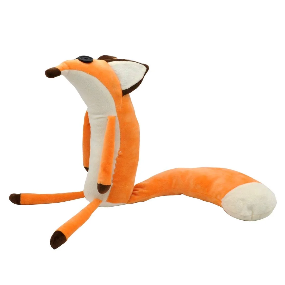 Trendy The Little Fox Le Petit Fox Plush Doll Puppet Toy Fox Throw Pillow Orange Fox Cartoon Sleeping Stuffed Toy for Prince Christmas Birthday Party Genuine