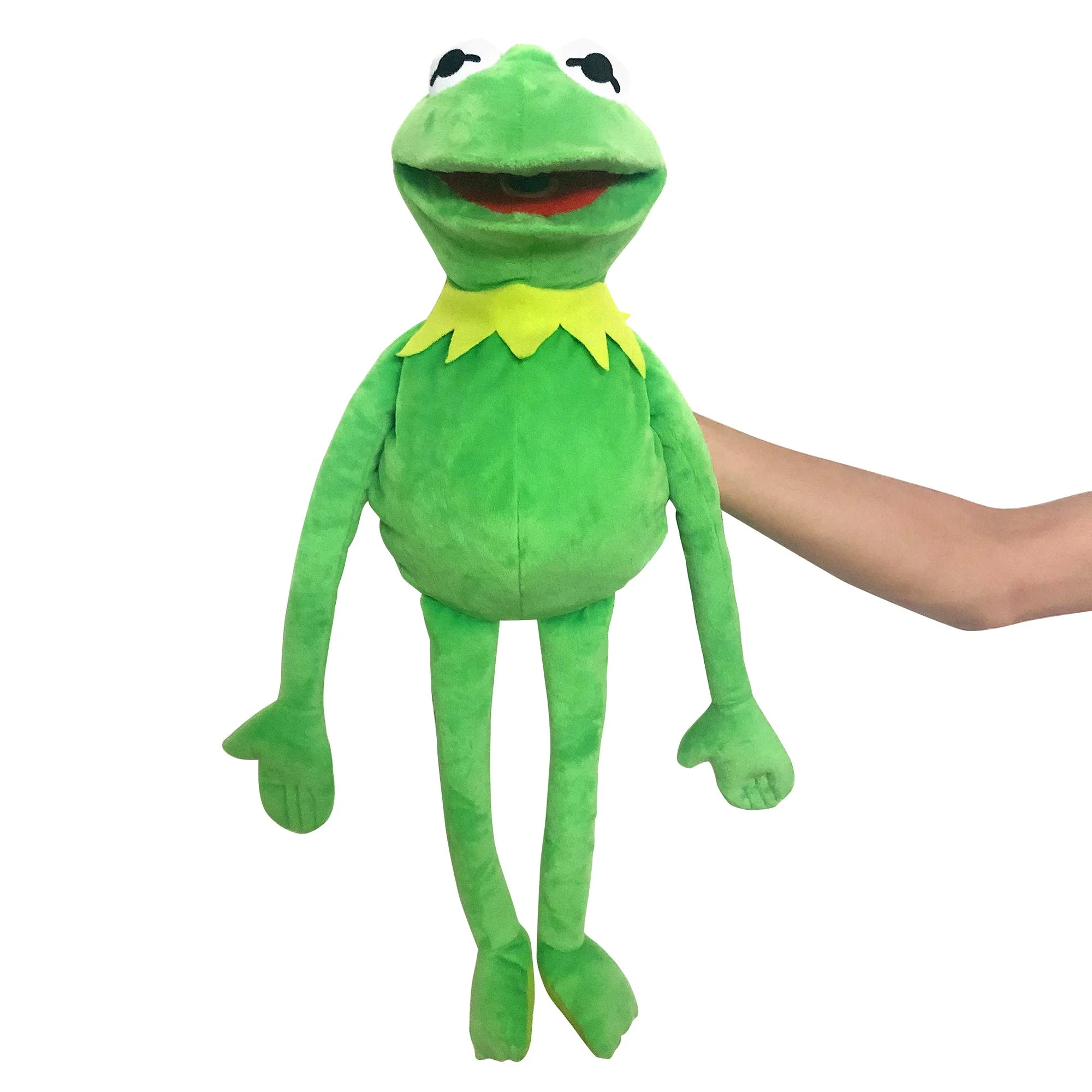 Authentic Kermit Frog Hand Puppet Kermit The Frog Stuffed Plush Toy for Boys Girls The Puppet Movie Show Soft Frog Doll for Role Play - 24 Inches Eco-Friendly