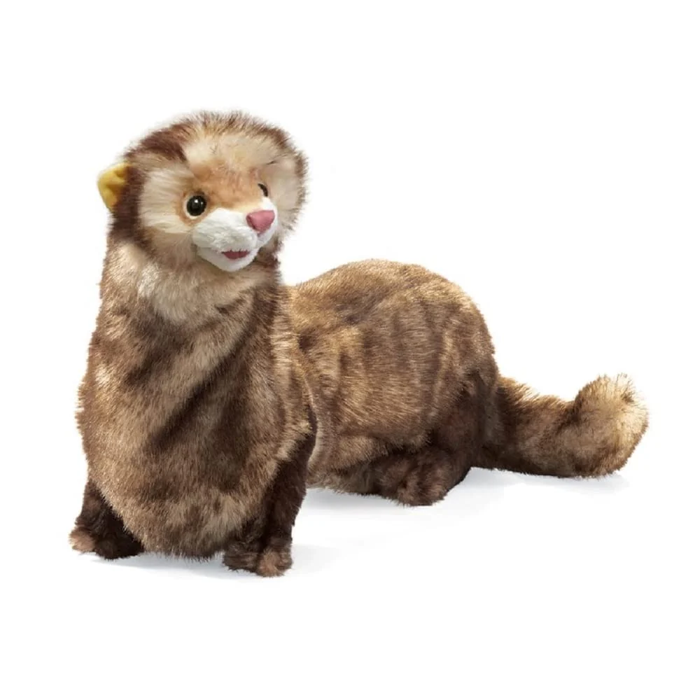 Elite Folkmanis Ferret Hand Puppet Enhanced
