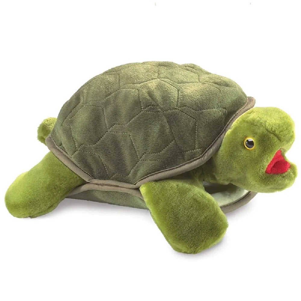 Comfortable Folkmanis Turtle Plush Hand Puppet 8 Reliable