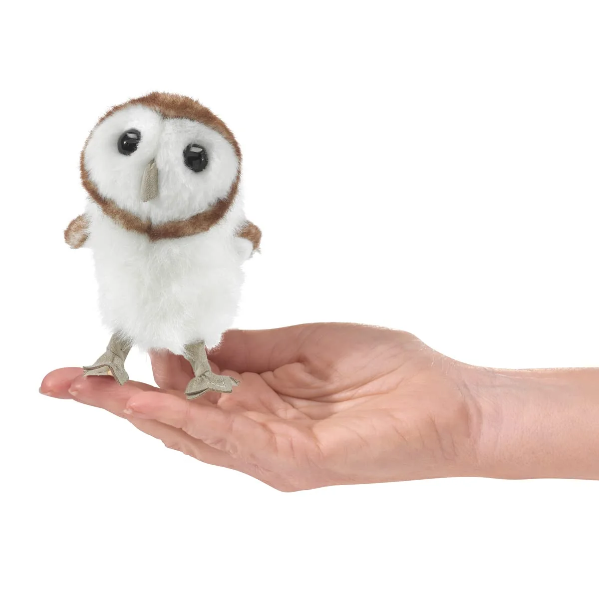 User-Friendly Folkmanis Mini Barn Owl Finger Puppet Cream Brown 1 EA Contemporary