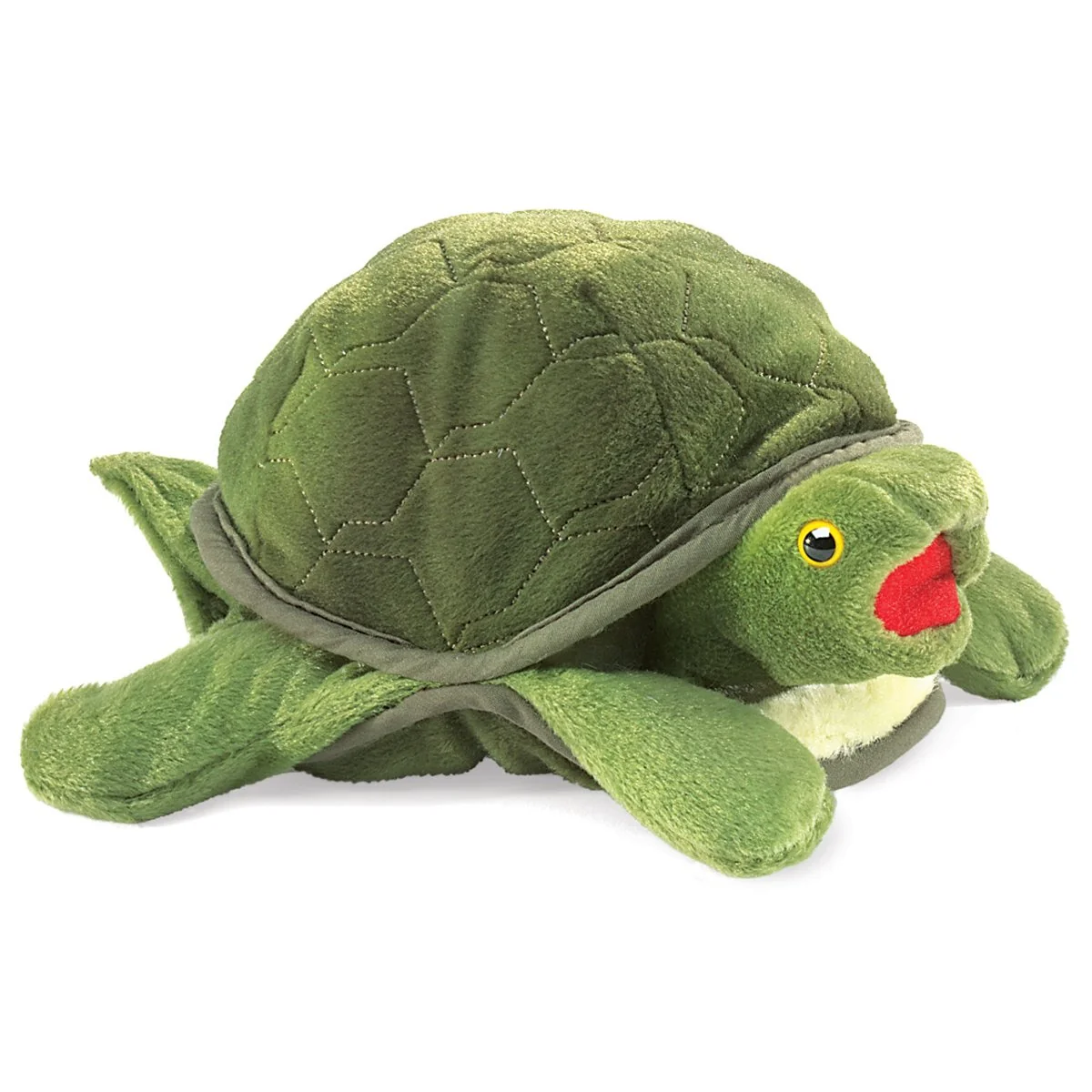 Healthy Folkmanis Baby Turtle Hand Puppet Green 1 EA Verified