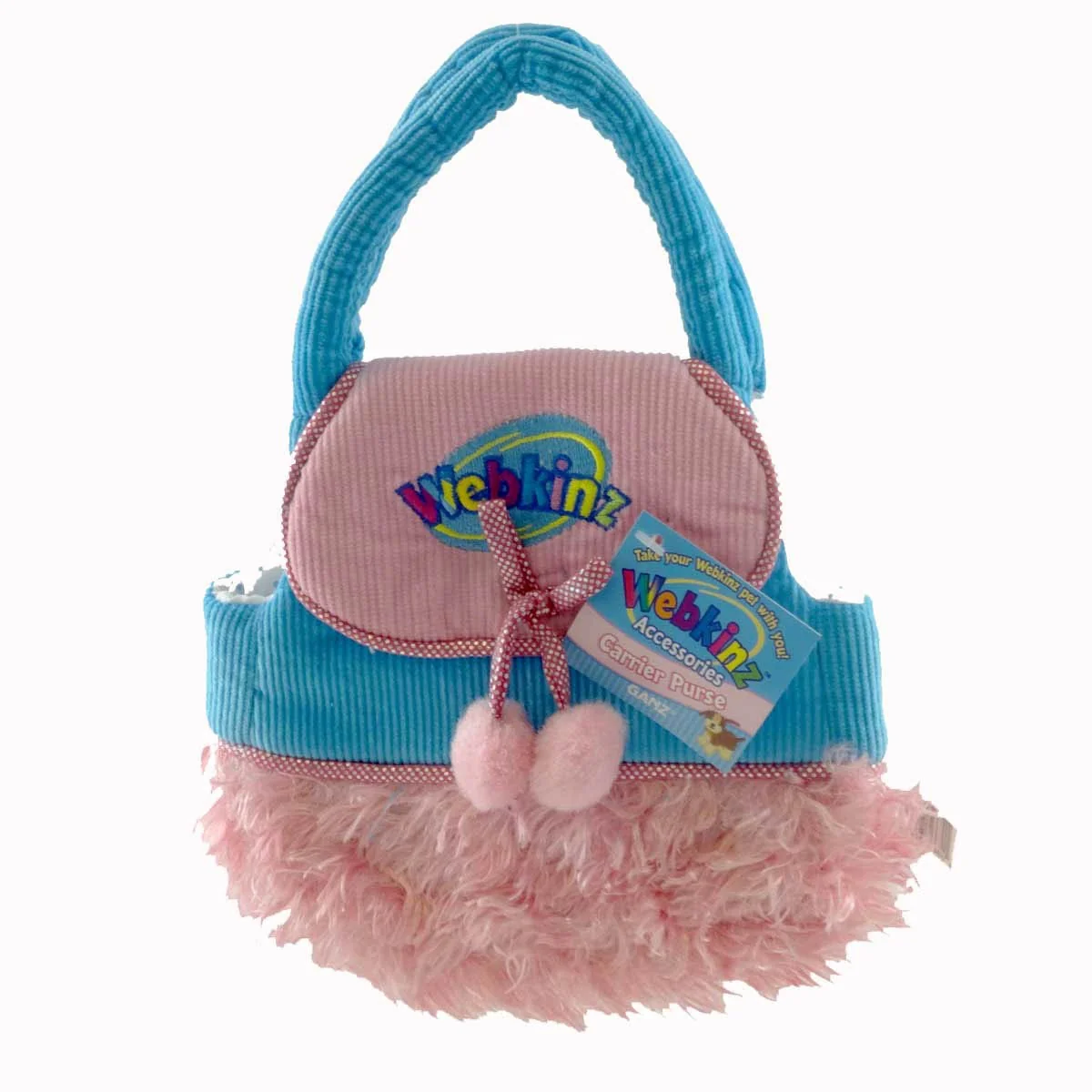 Fine Webkinz Carrier Purse Turquoise Solid
