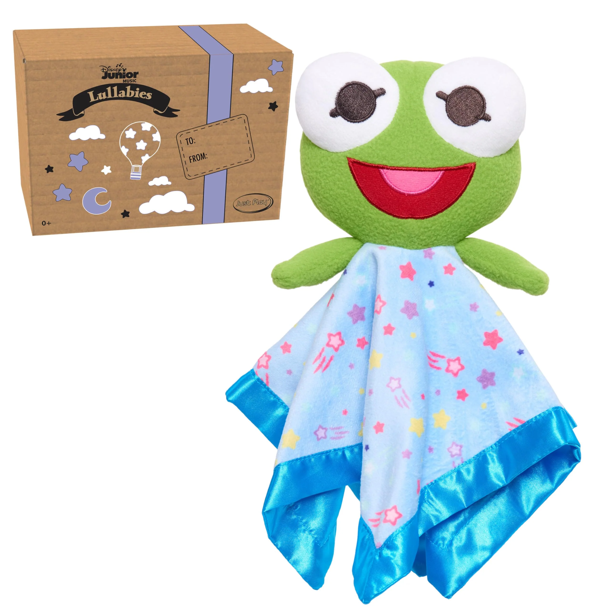 Sustainable Disney Junior Music Lullabies Lovey Blankies Kermit ly Licensed Kids Toys for Ages 0 by Just Play High-Quality