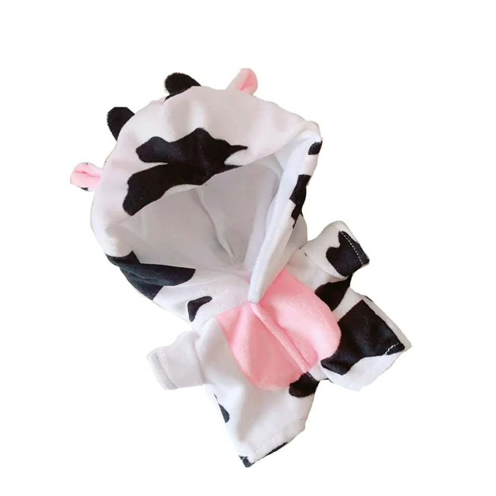 Artisan 20cm 8 Doll Plush Doll's Clothes Animal one-Piece Garment Suit Pajamas Toys Dolls Accessories Cow Proven