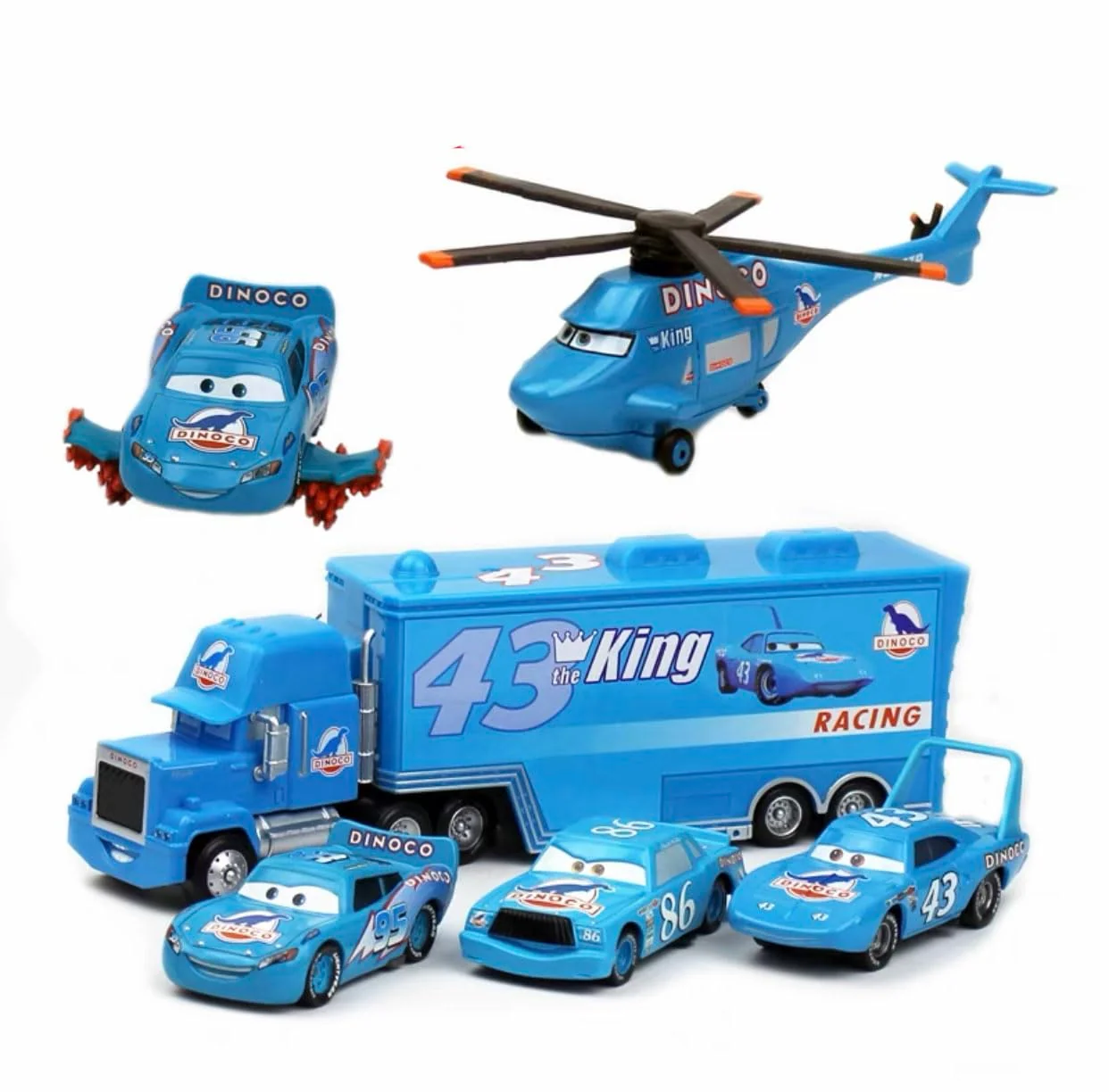 Certified 5PCS Movie Cars 2 3 Cow Tractor Vehicles 1：55 Loose Diecast Vehicles Toys High-End