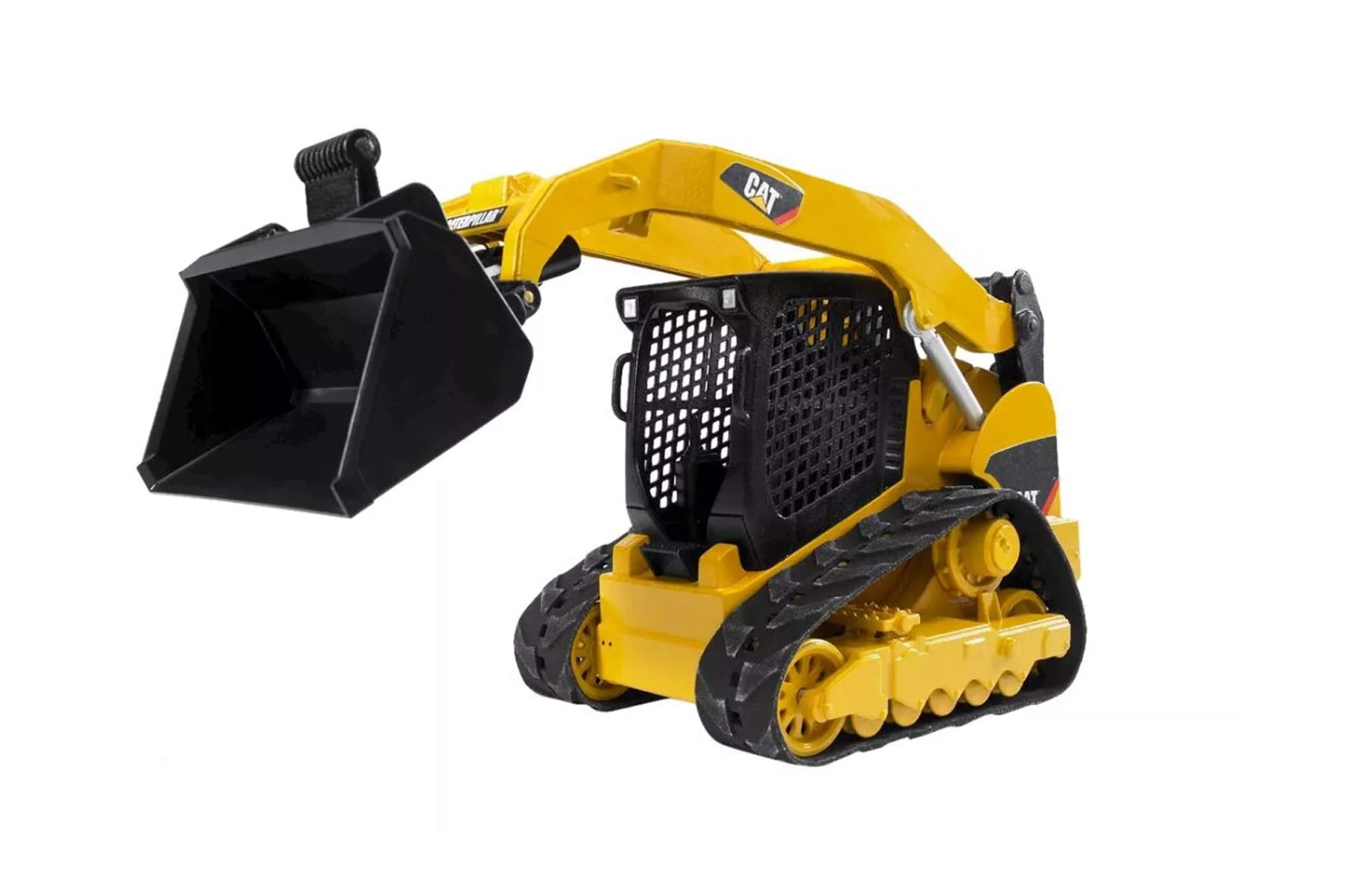 Exclusive Bruder Toys - Construction istic CAT Compact Track Loader with Adjustable and Lockable Loading Arm and Moveable Rubber Chains - Ages 3 Modern