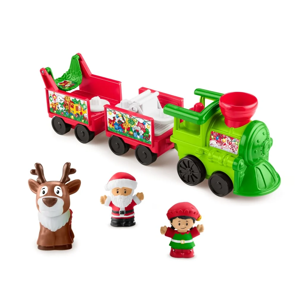 Comfortable Fisher-Price Little People Toddler Toy Musical Christmas Train with Santa Elf Reindeer Figures for Pretend Play Kids Ages 1 Years Amazon… Superior