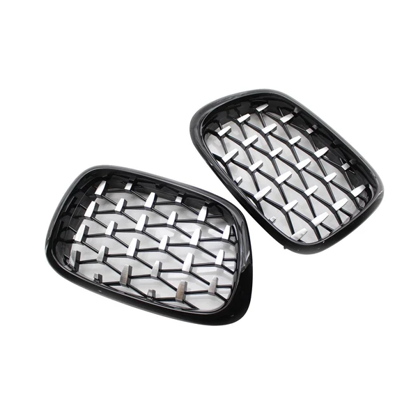 High-Performance Maxbell 2 Pieces Front Kidney Grille 51137005838 for BMW 5 Series E39 528i 530D Semi Electroplating Innovative