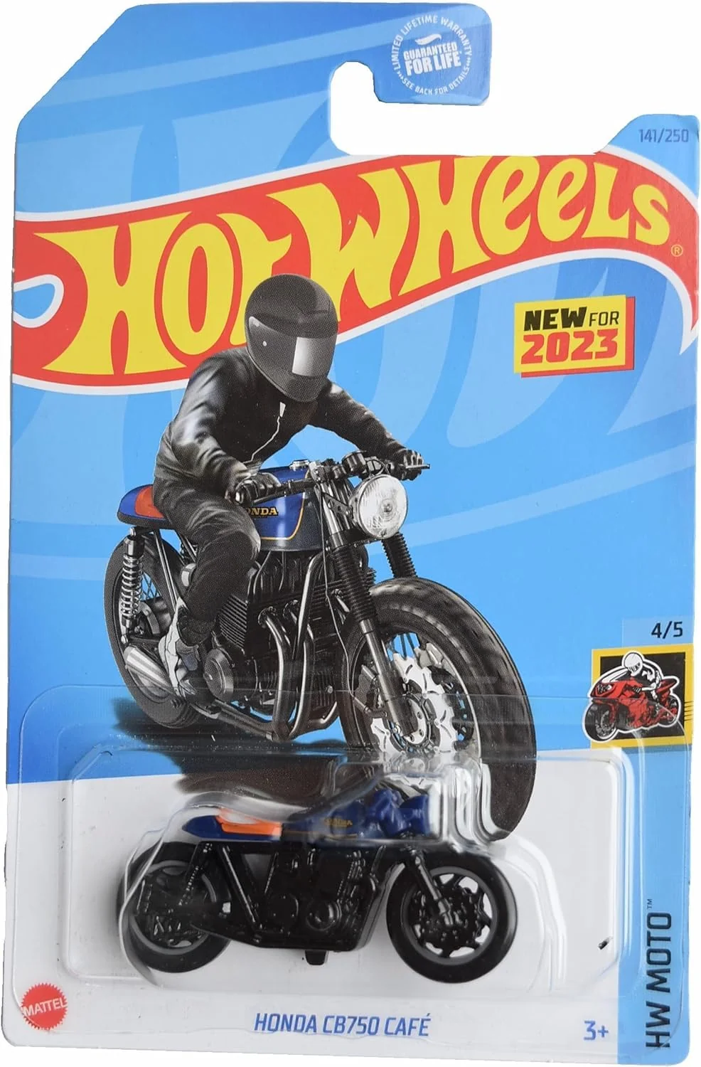 Trendy Hot Wheels Honda CB750 Cafe HW Moto 4 5 Blue seat 141 250 Traditional