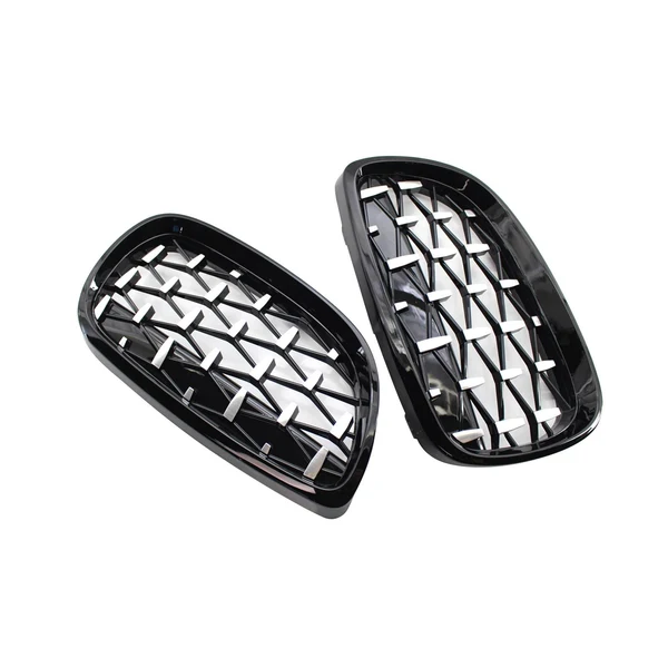 Responsible Maxbell 2 Pieces Vehicle Front Kidney Grille Grill 51137157277 for BMW E92 E93 Semiplated Luxury