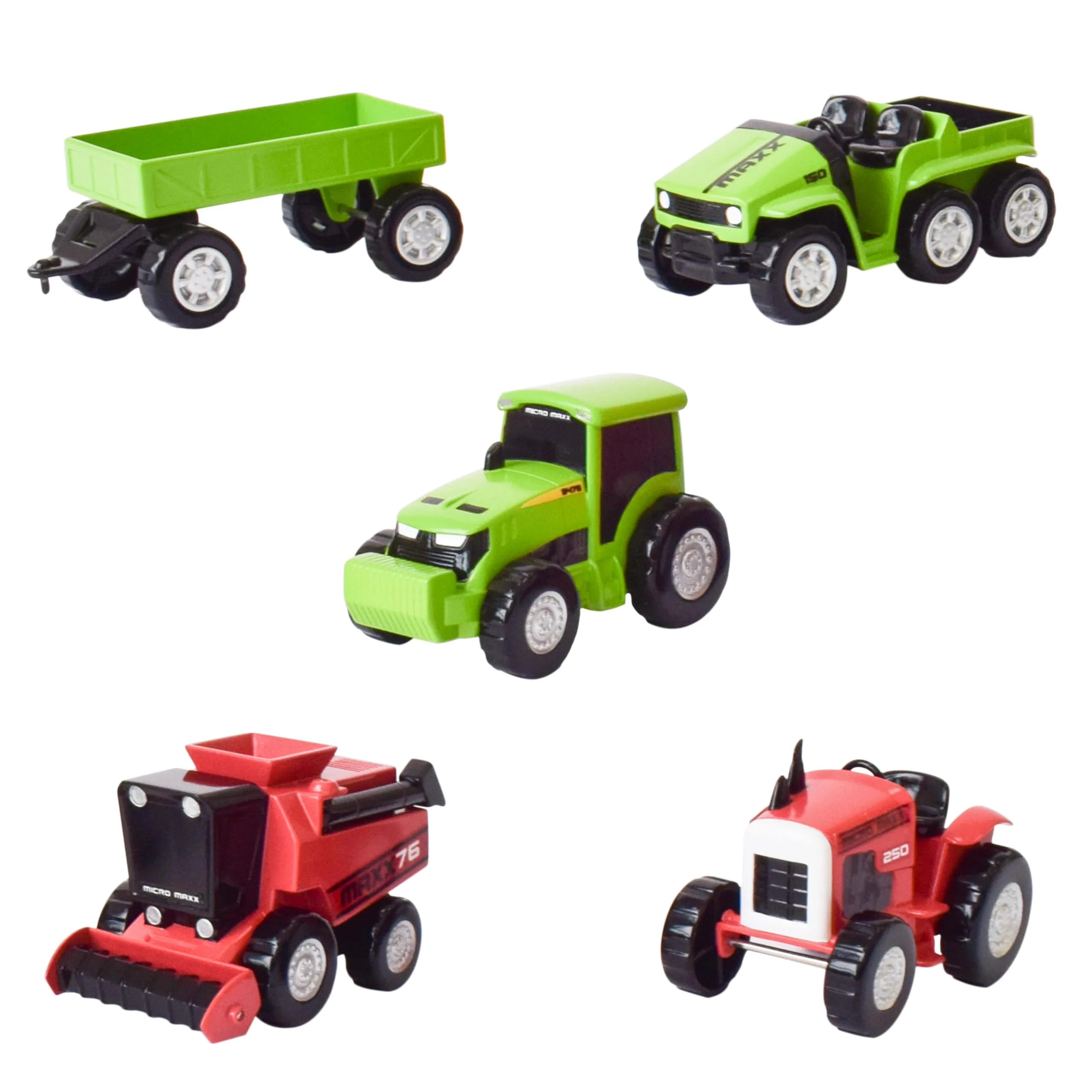 Comfortable Maxx Action Farm Construction 5pk Toy Truck Set Includes Wagon 6x6 Modern Tractor Combine and Vintage Tractor Vehicles with Moving Parts Cake… Long-Lasting