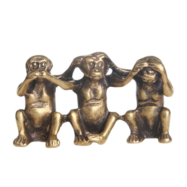 Carefully Designed Maxbell Monkey Ornament Figurines Accessories Living Room Handmade Copper Convenient